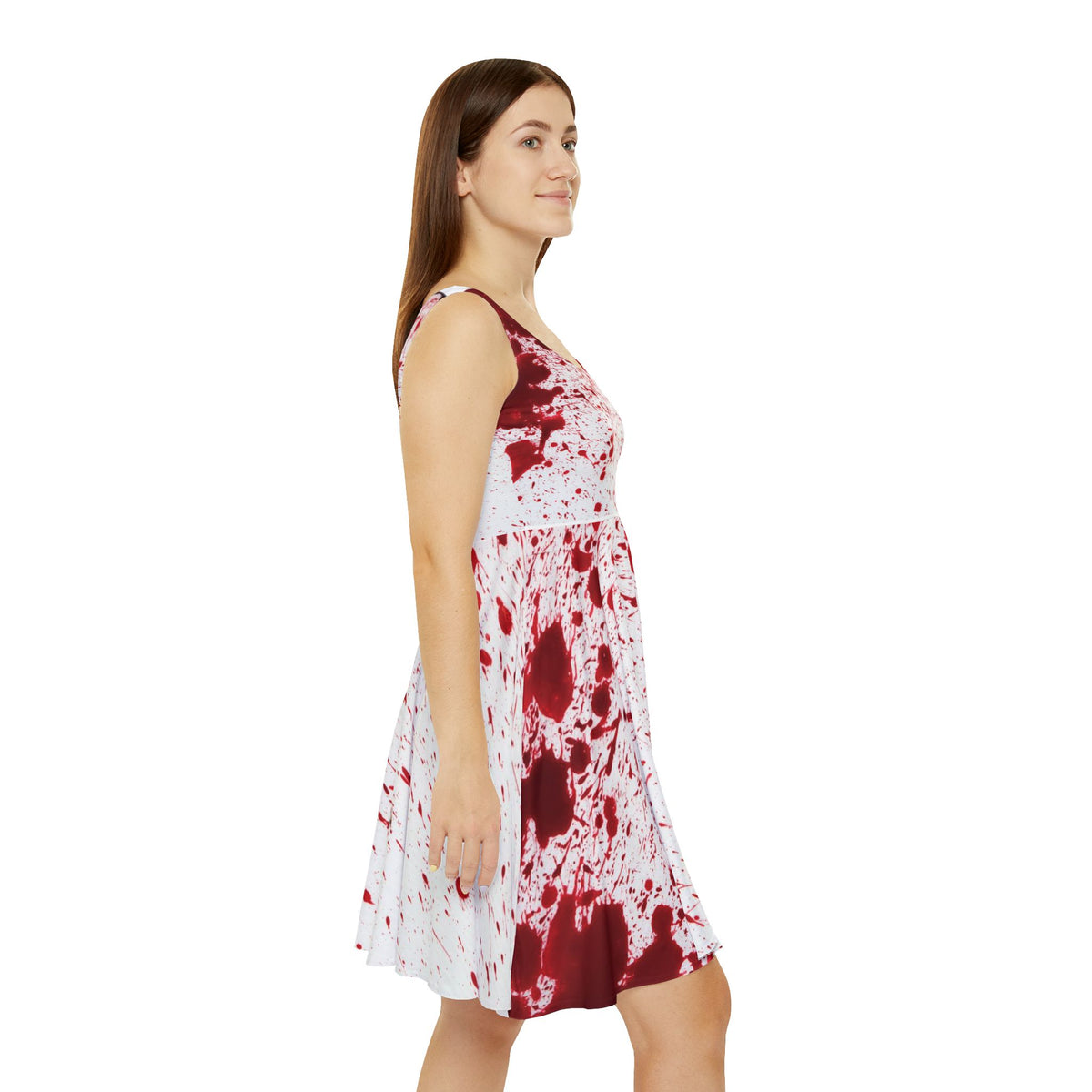 Red Blood Splatter Skater Dress