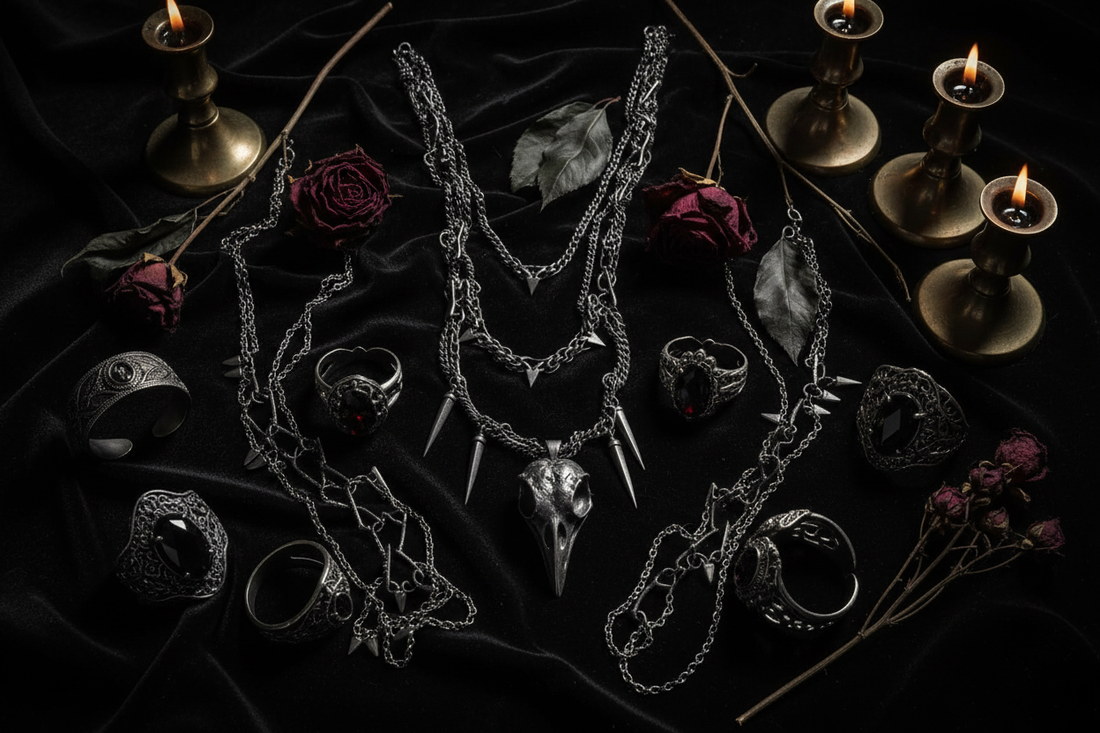Gothic Jewelry 101: How to Layer, Stack, and Style Dark Metals