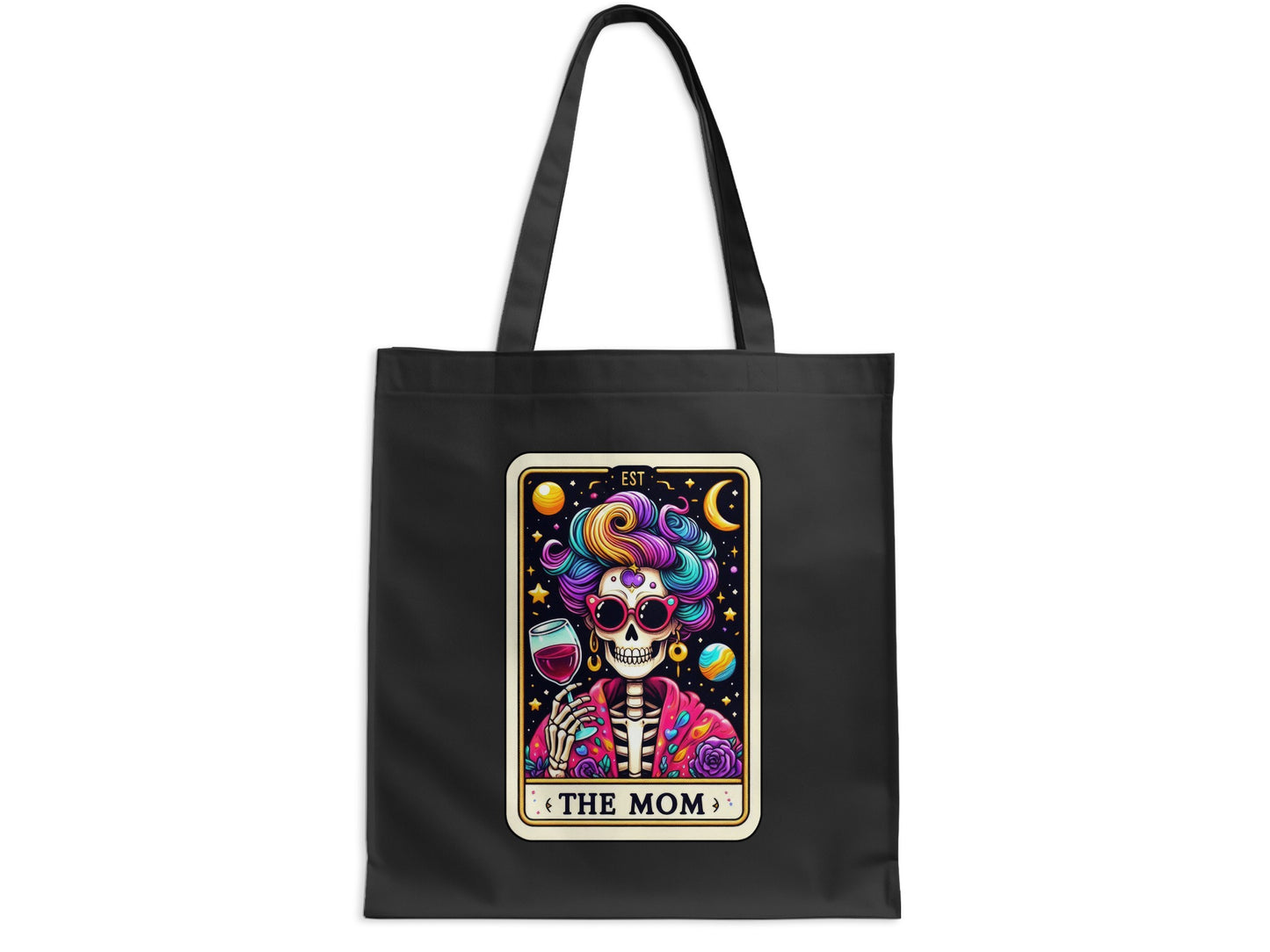 Colorful Skull Mom Tote Bag Graphic Art Product