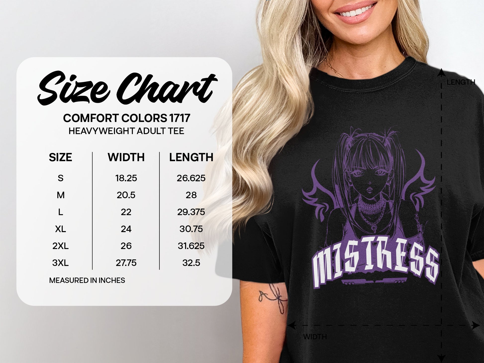 MISTRESS Graphic Print Comfort Colors Heavyweight Adult Tee