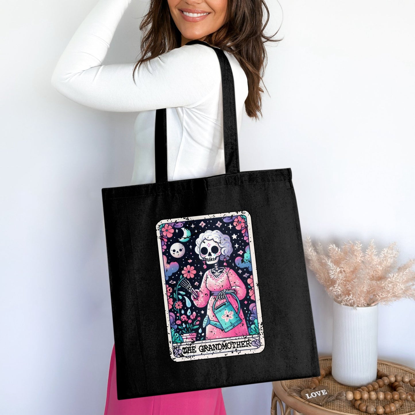 The Grandmother Tarot Card Canvas Tote Bag product