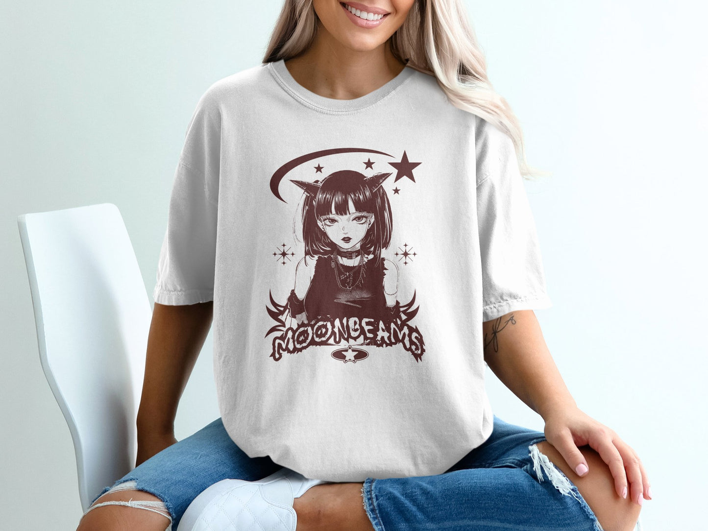 Moonbeams Graphic Tee Anime Style T-shirt product