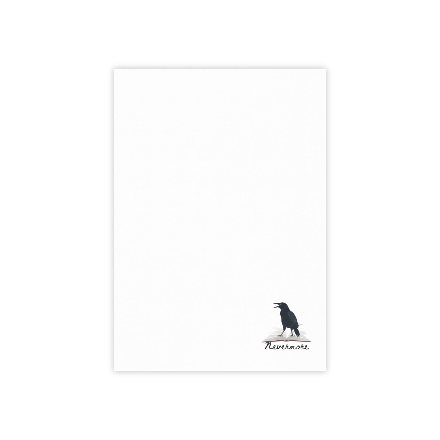 Nevermore Note Pads - Gothic Raven Design - Edgar Allan Poe Gift