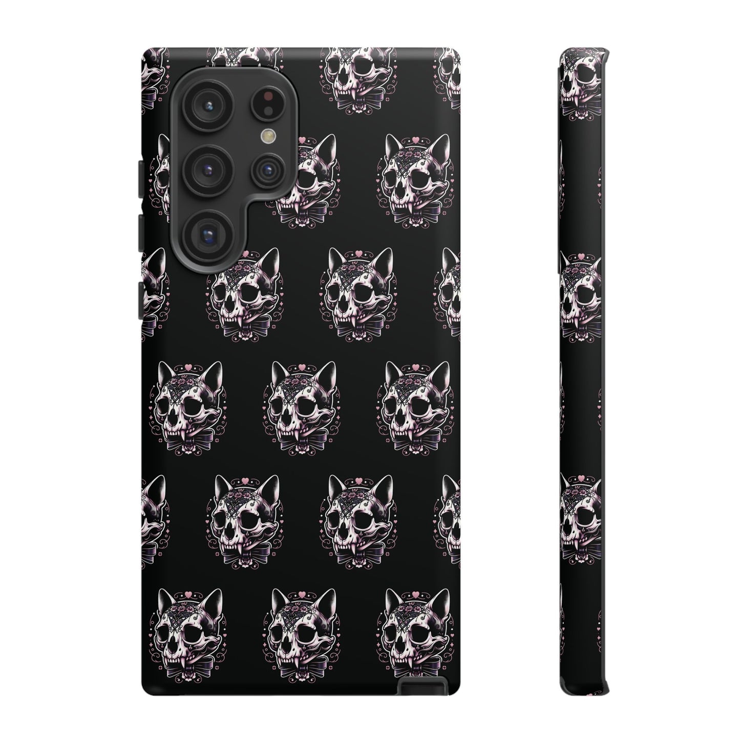 Cat Skull Dark Coquette Phone Case