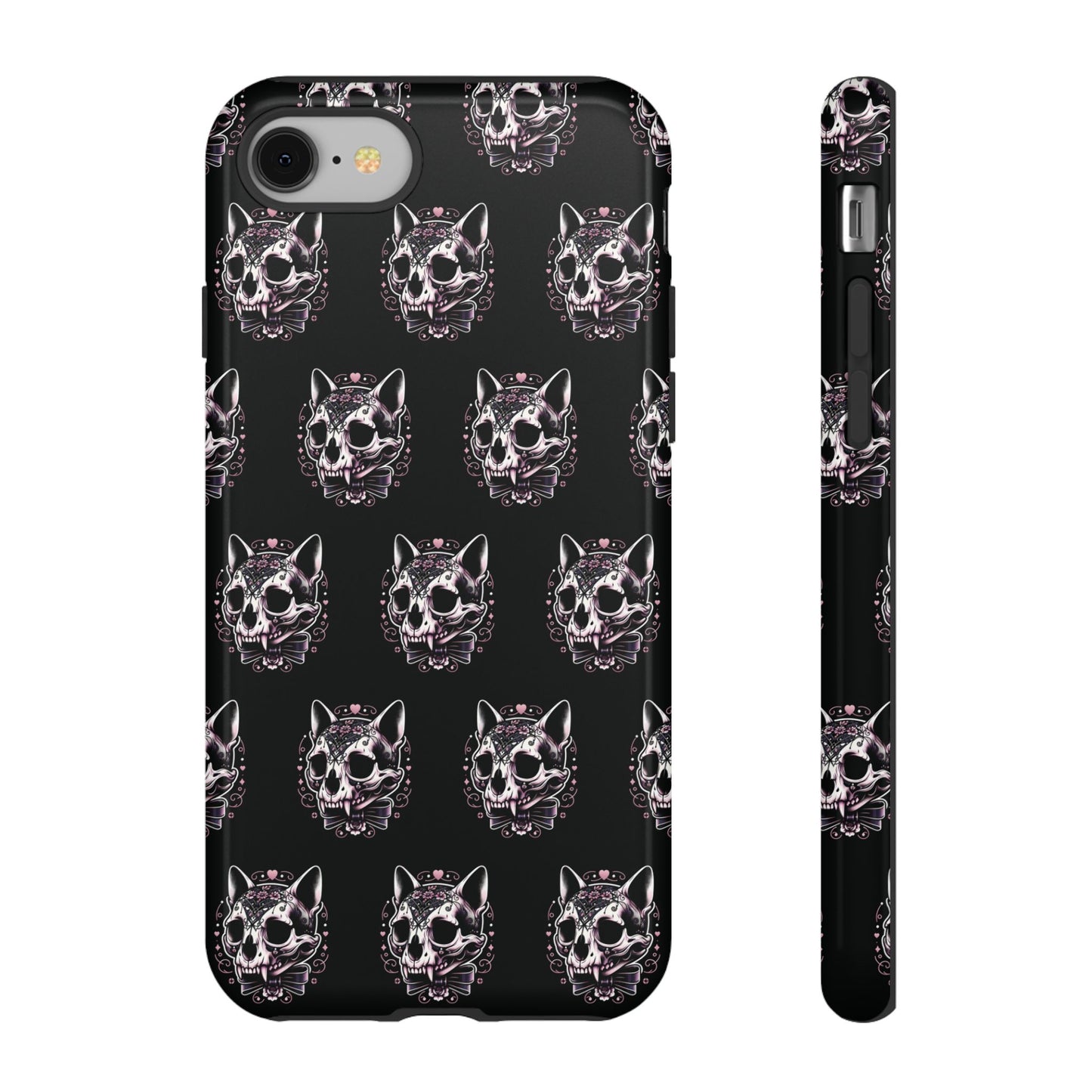 Cat Skull Dark Coquette Phone Case