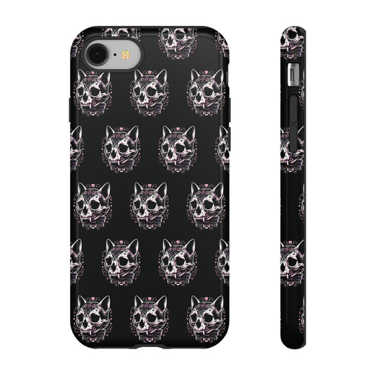 Cat Skull Dark Coquette Phone Case
