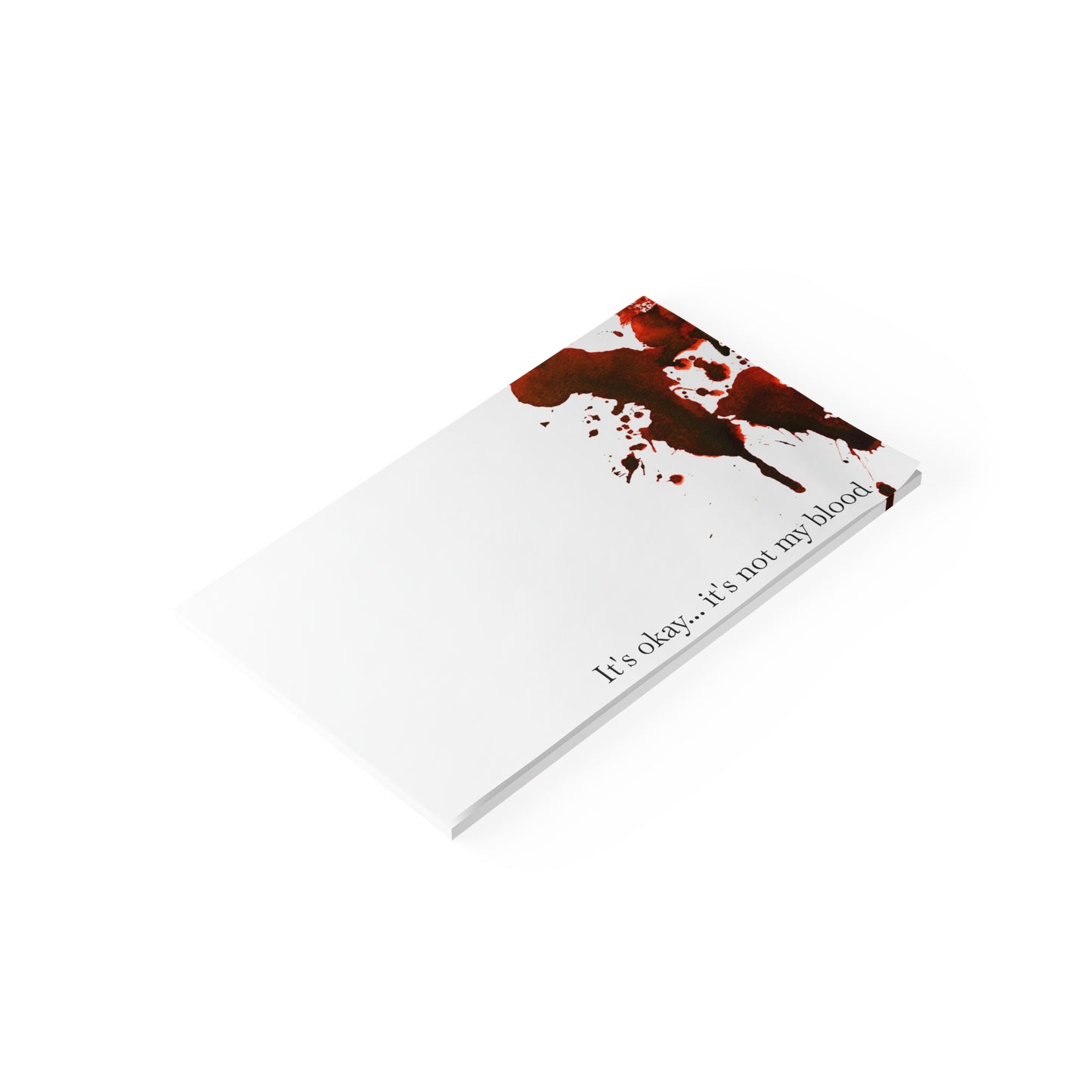 Bloody Crime Scene Note Pads - It's Not My Blood - True Crime Gift