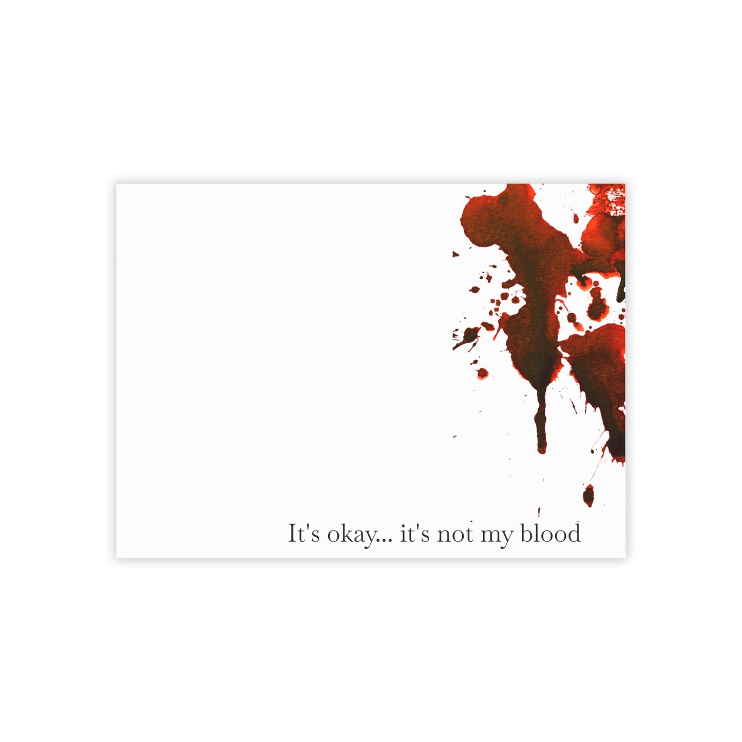 Bloody Crime Scene Note Pads - It's Not My Blood - True Crime Gift