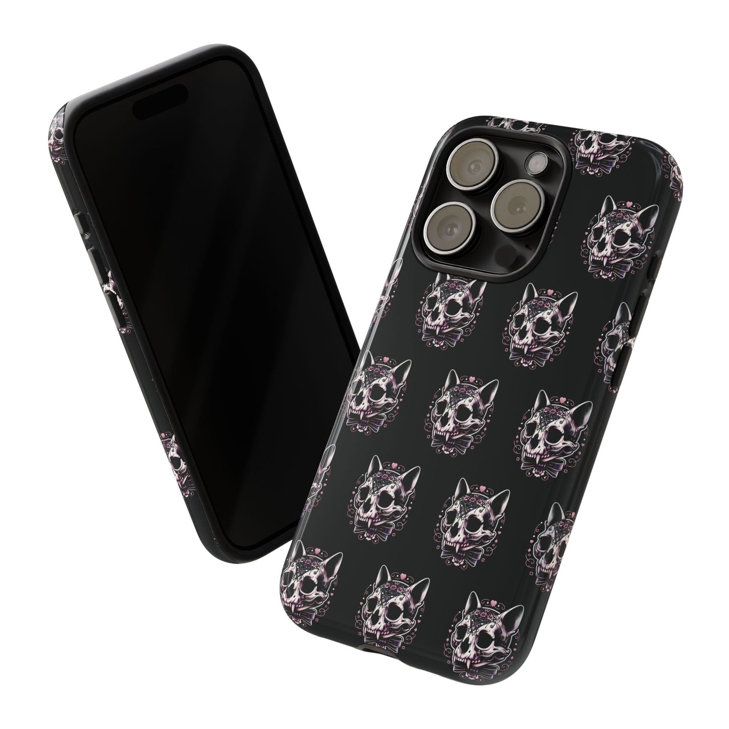 Cat Skull Dark Coquette Phone Case