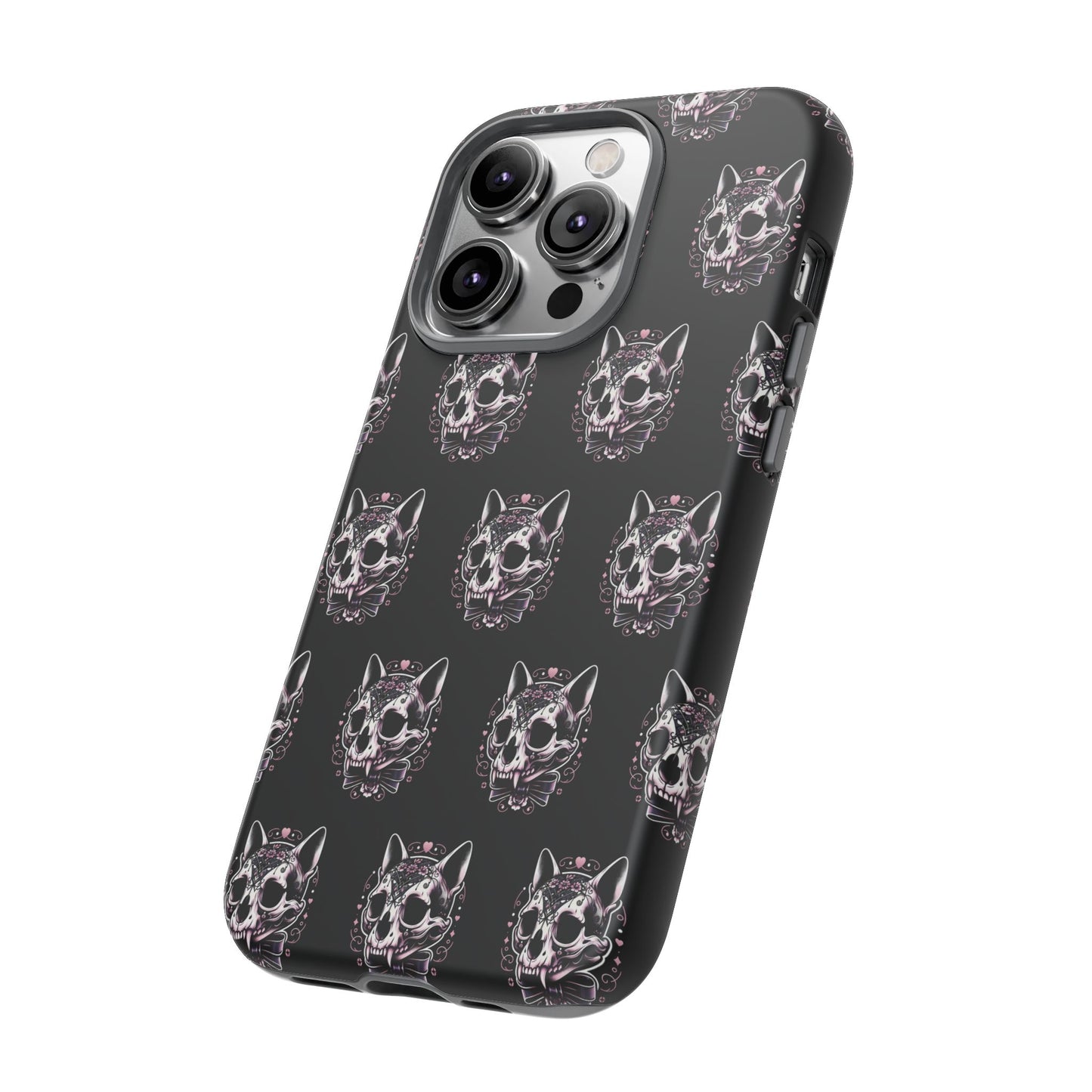 Cat Skull Dark Coquette Phone Case