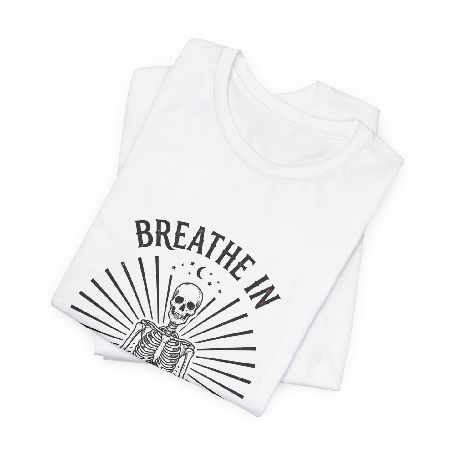 Breathe In Scream Internally Skeleton Tee | Dark Humor Goth Shirt