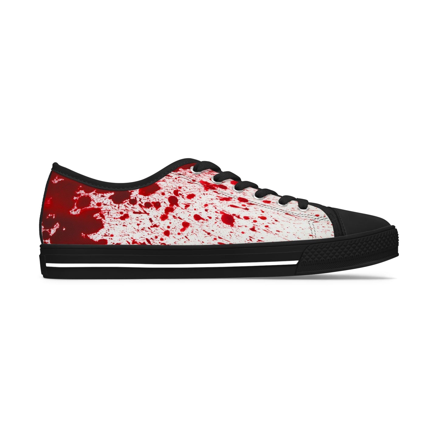 Blood Splatter Cosplay Sneakers - Gothic Low Top Shoes for Women