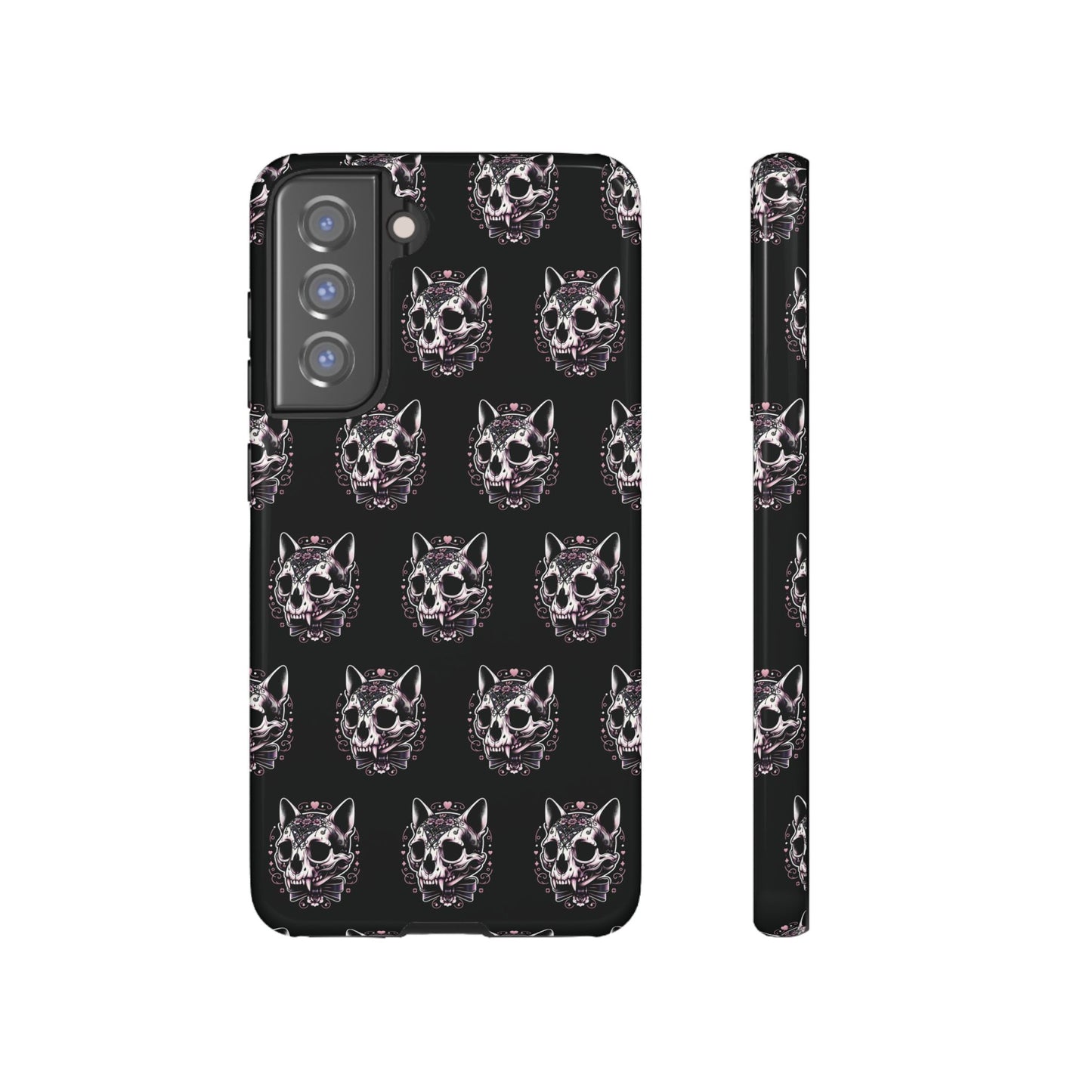 Cat Skull Dark Coquette Phone Case
