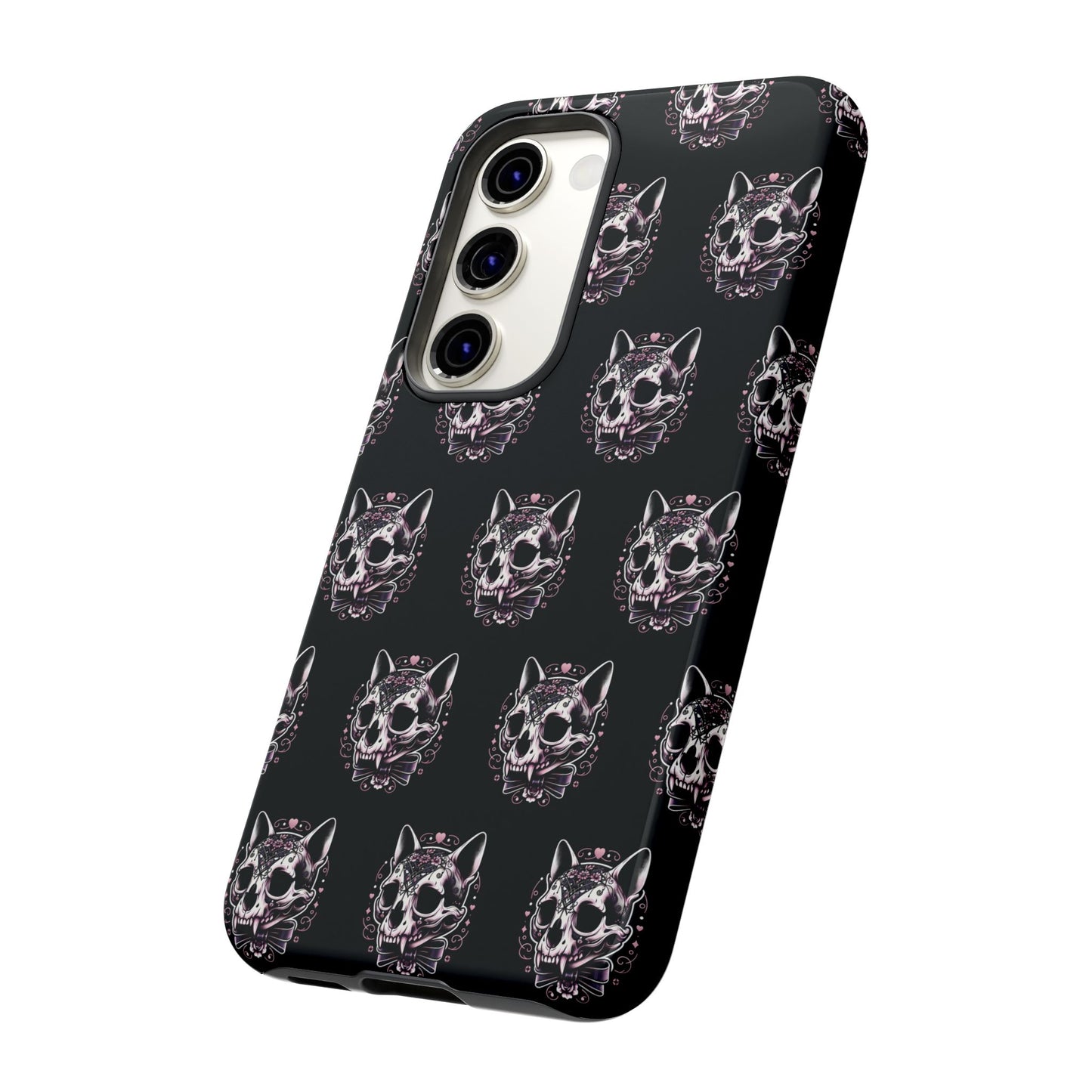 Cat Skull Dark Coquette Phone Case