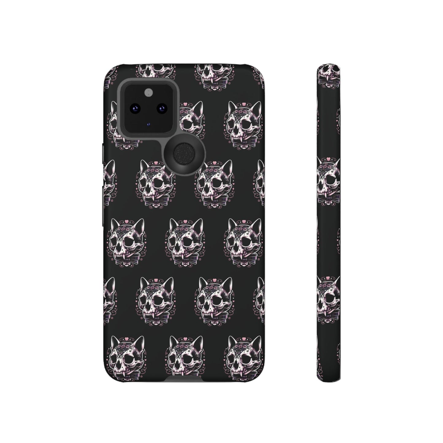 Cat Skull Dark Coquette Phone Case