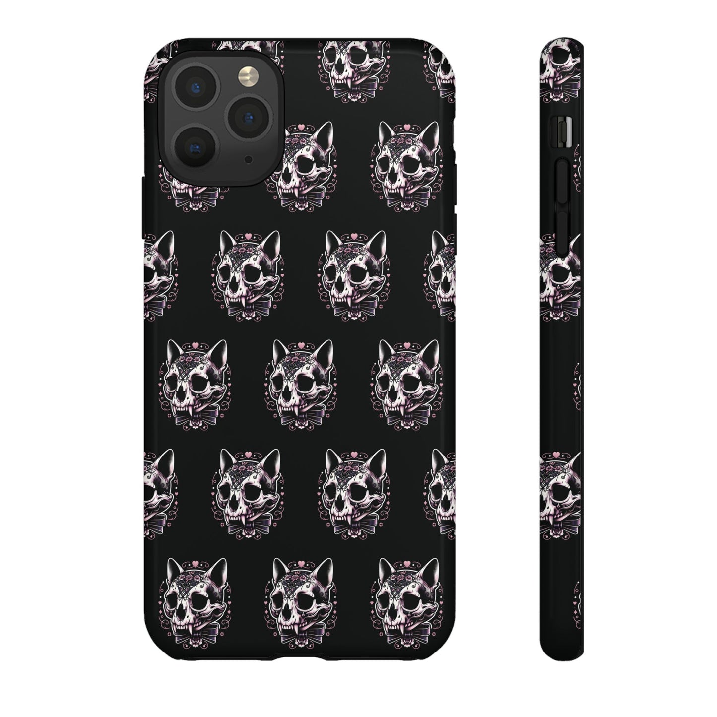 Cat Skull Dark Coquette Phone Case