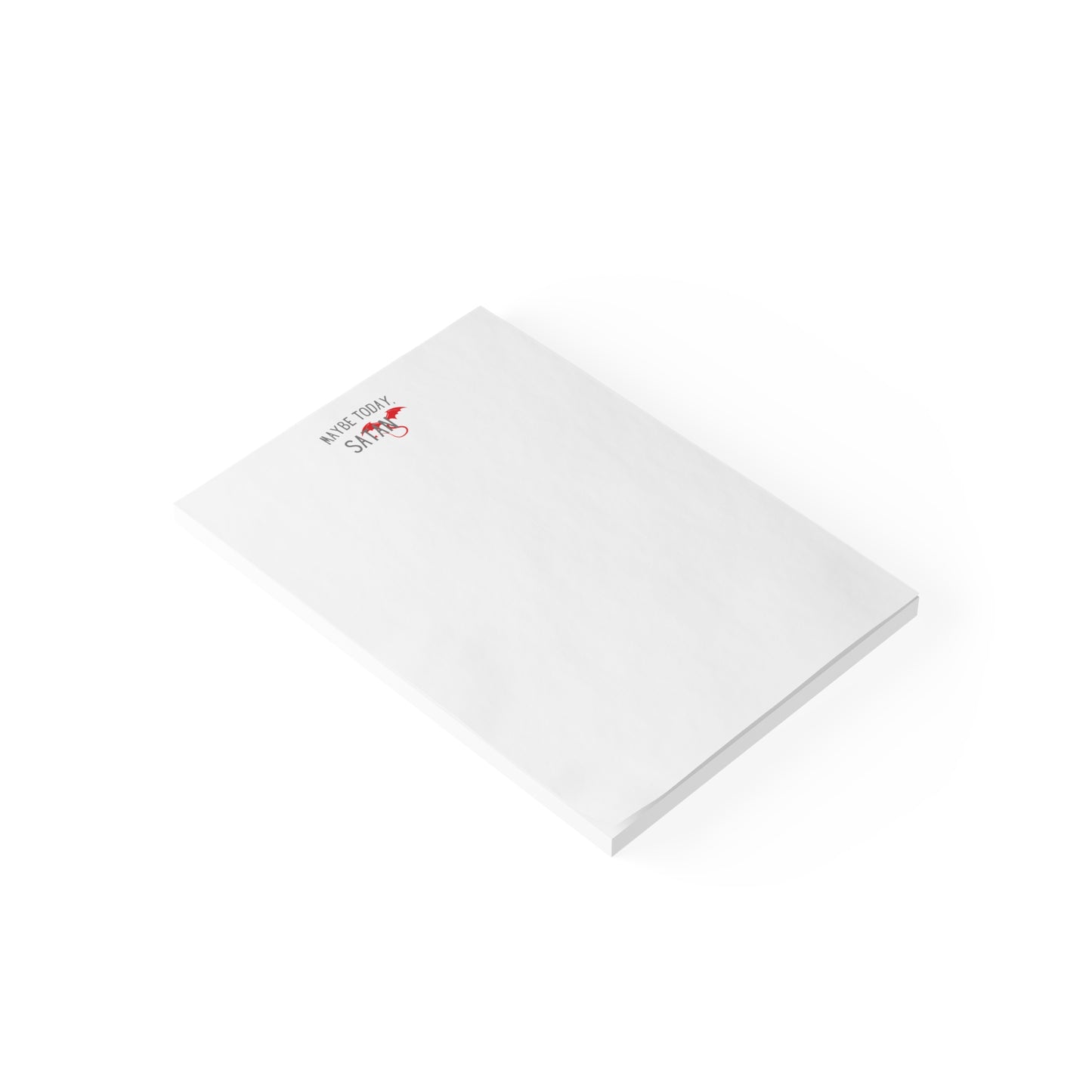 Maybe Today Satan Note Pads - Funny Devil Sticky Notes Office Supplies