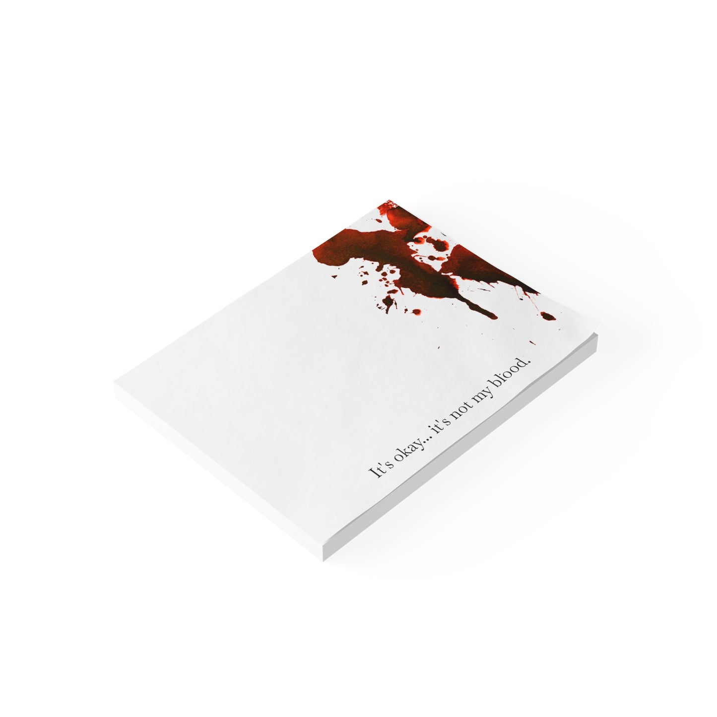 Bloody Crime Scene Note Pads - It's Not My Blood - True Crime Gift