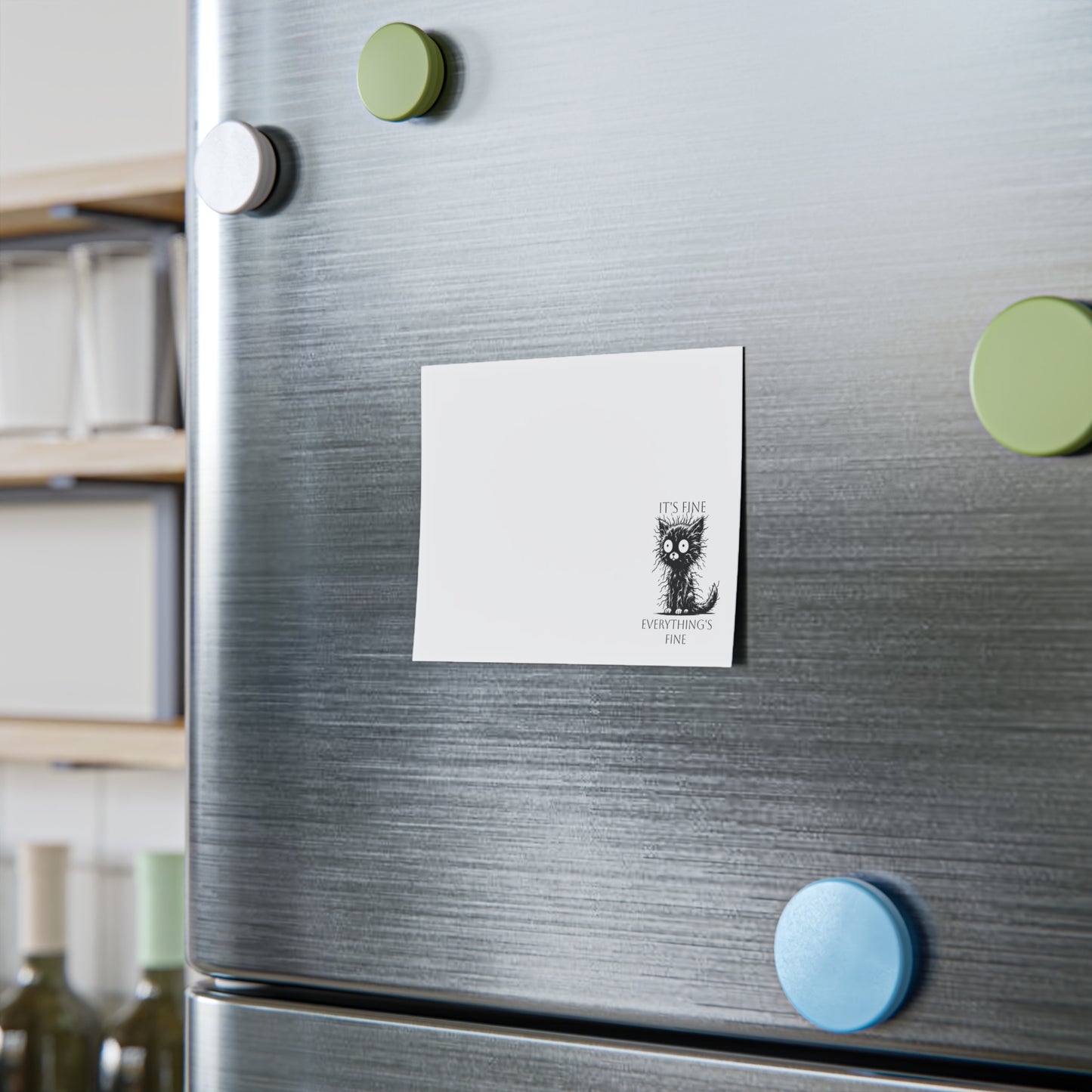 Stressed Cat Note Pads - It's Fine Everything is Fine - Cat Lover Gift