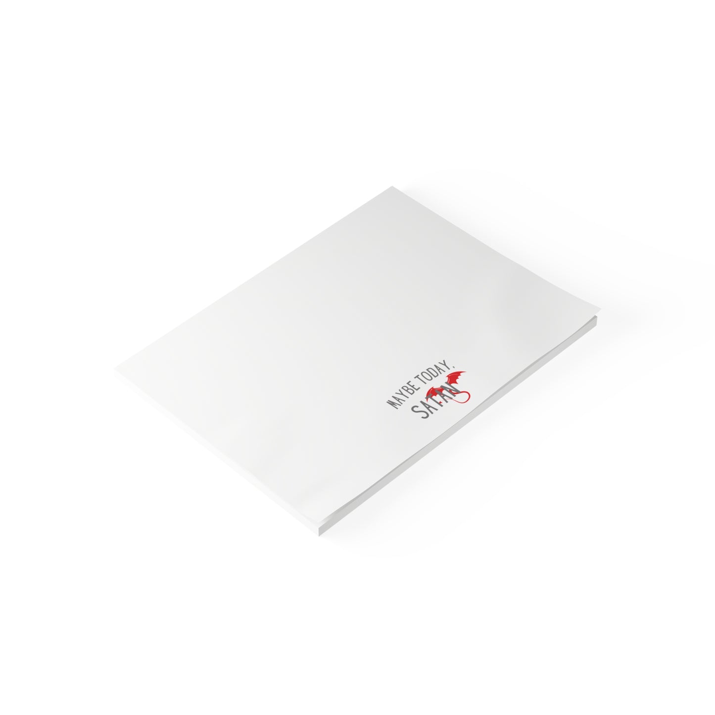 Maybe Today Satan Note Pads - Funny Devil Sticky Notes Office Supplies