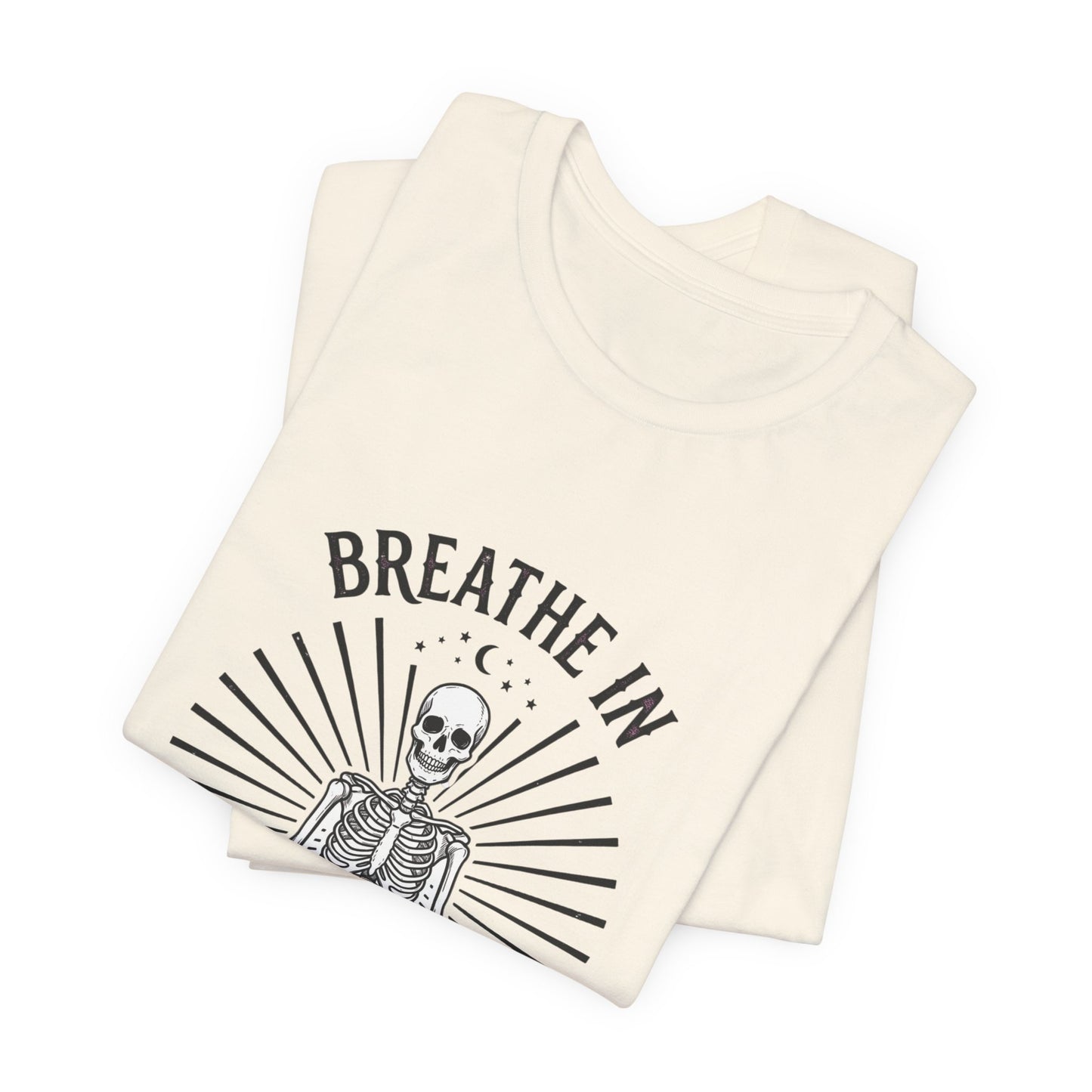 Breathe In Scream Internally Skeleton Tee | Dark Humor Goth Shirt
