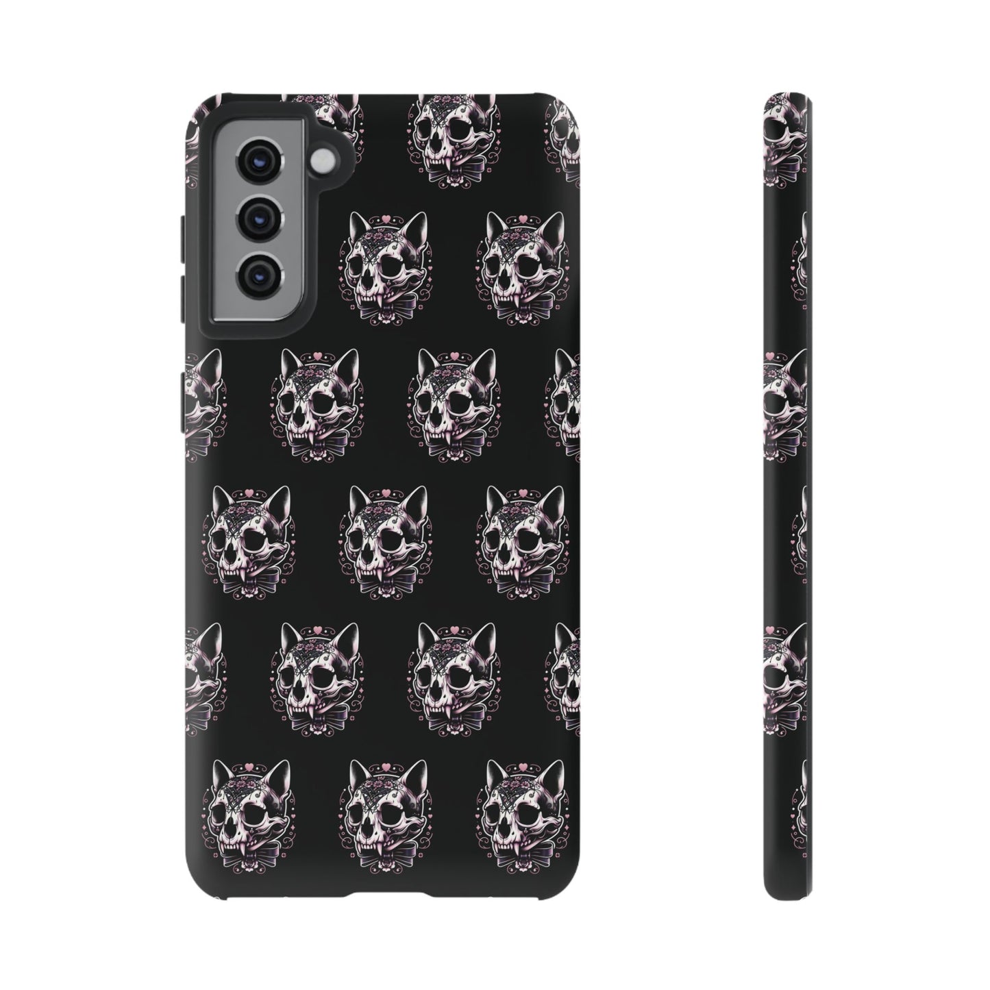 Cat Skull Dark Coquette Phone Case