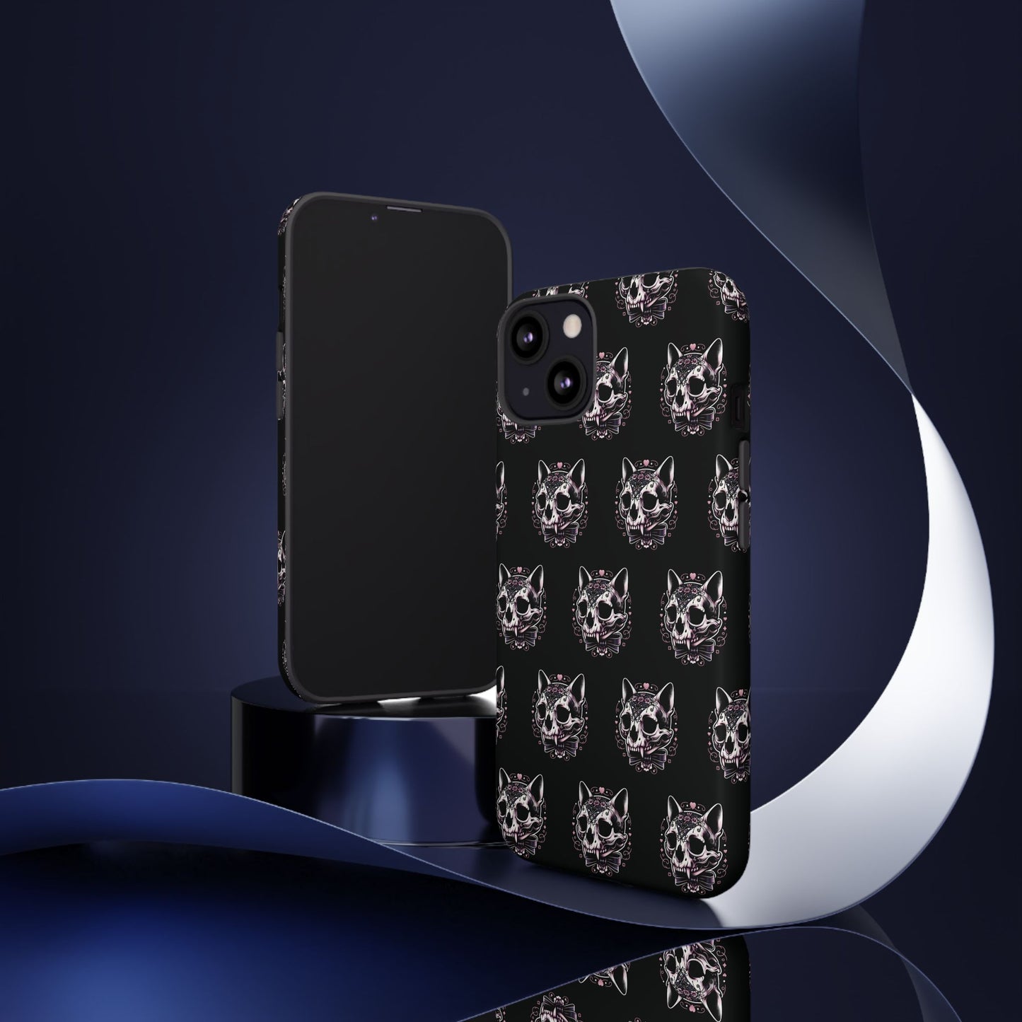 Cat Skull Dark Coquette Phone Case