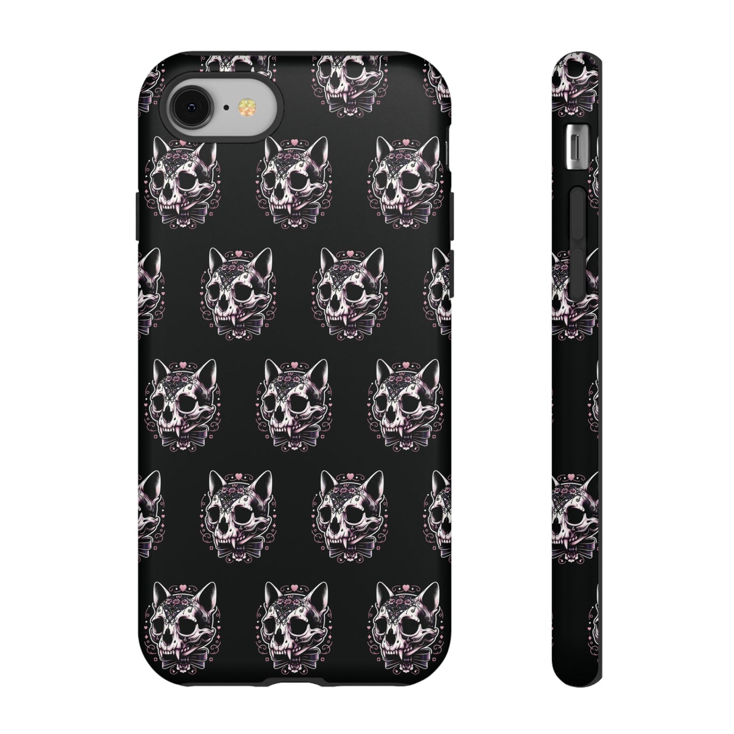 Cat Skull Dark Coquette Phone Case