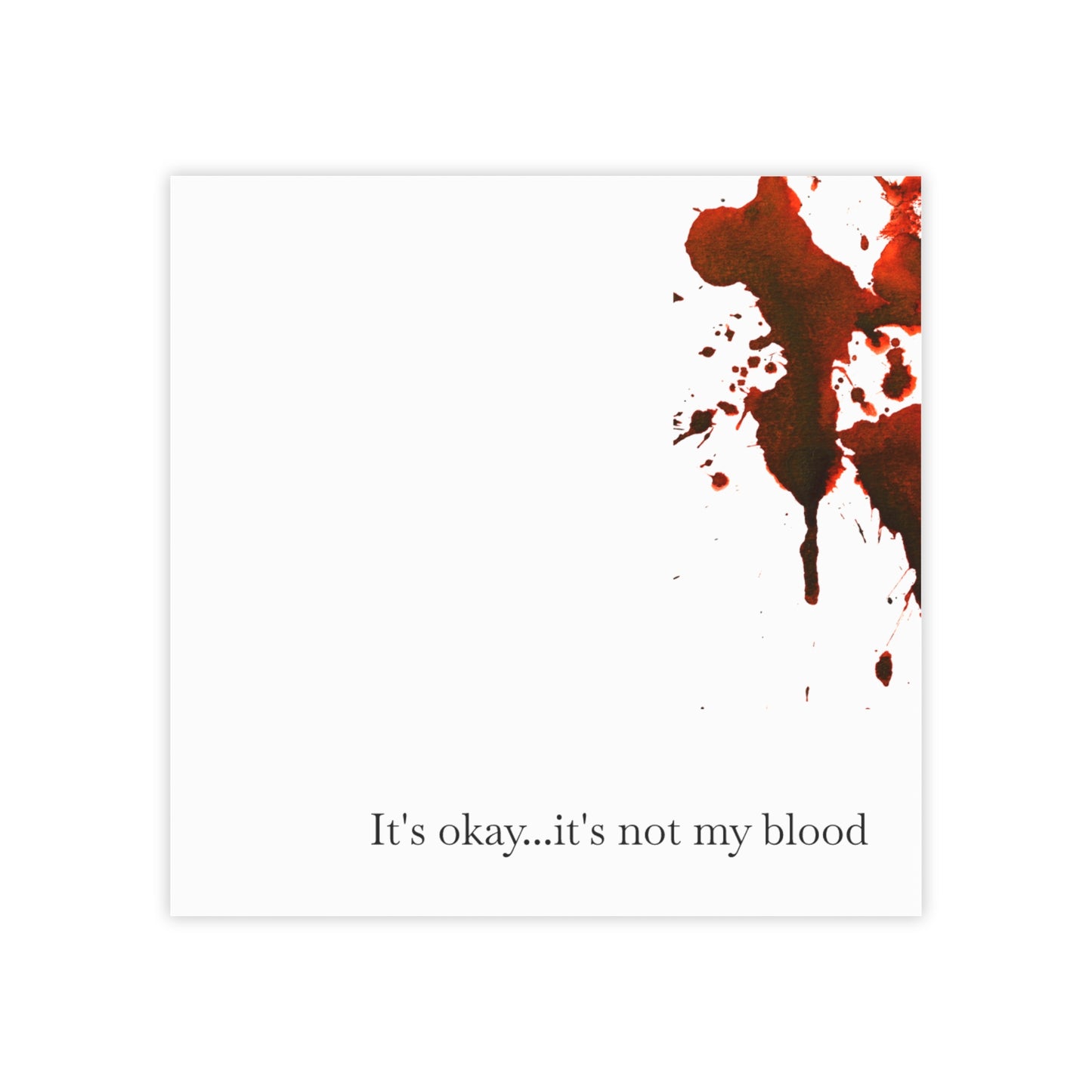 Bloody Crime Scene Note Pads - It's Not My Blood - True Crime Gift