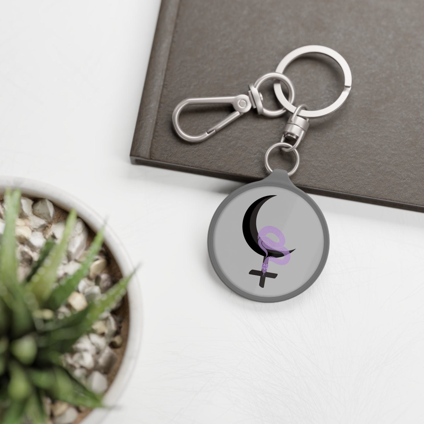 Lilith Darkmoon Keyring | Occult Keychain Accessory