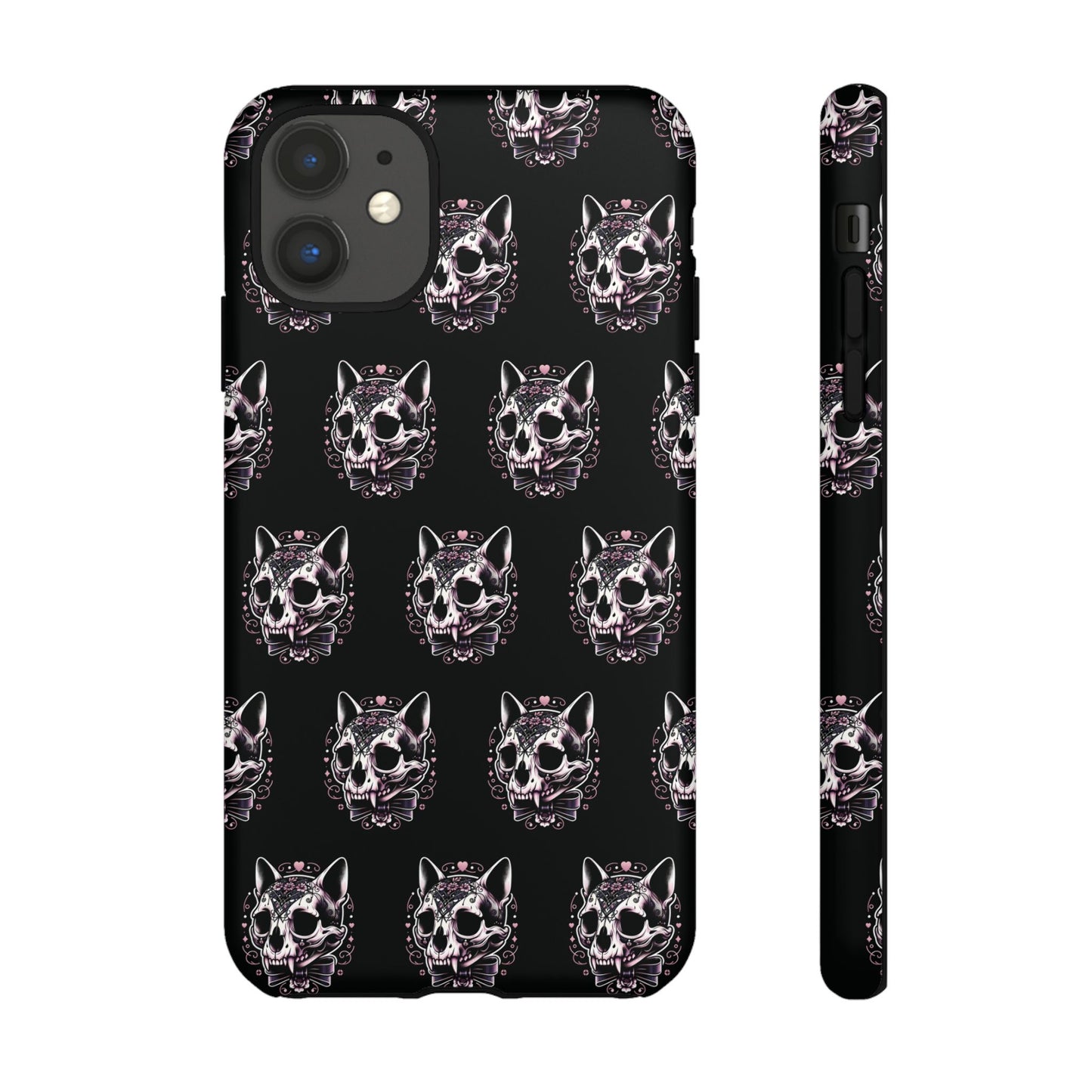 Cat Skull Dark Coquette Phone Case