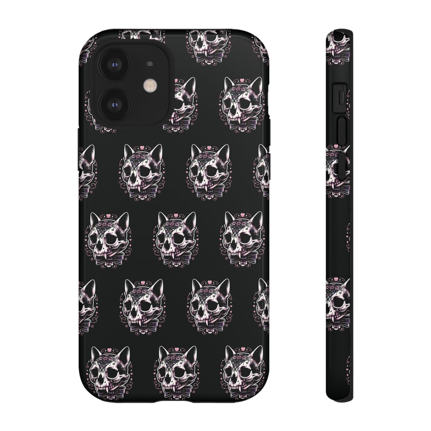Cat Skull Dark Coquette Phone Case