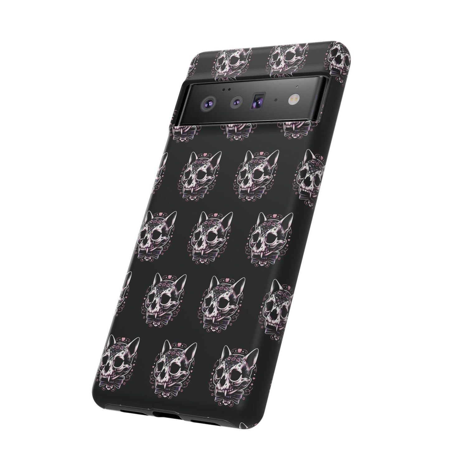 Cat Skull Dark Coquette Phone Case