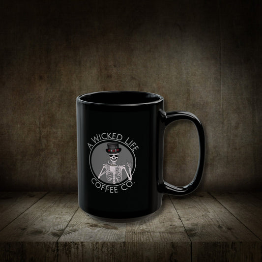 A Wicked Life Coffee Co Black Mug (11oz, 15oz)