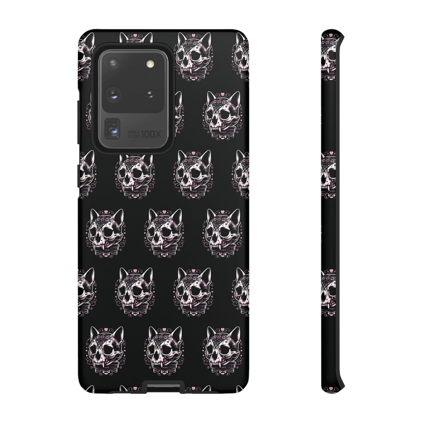 Cat Skull Dark Coquette Phone Case