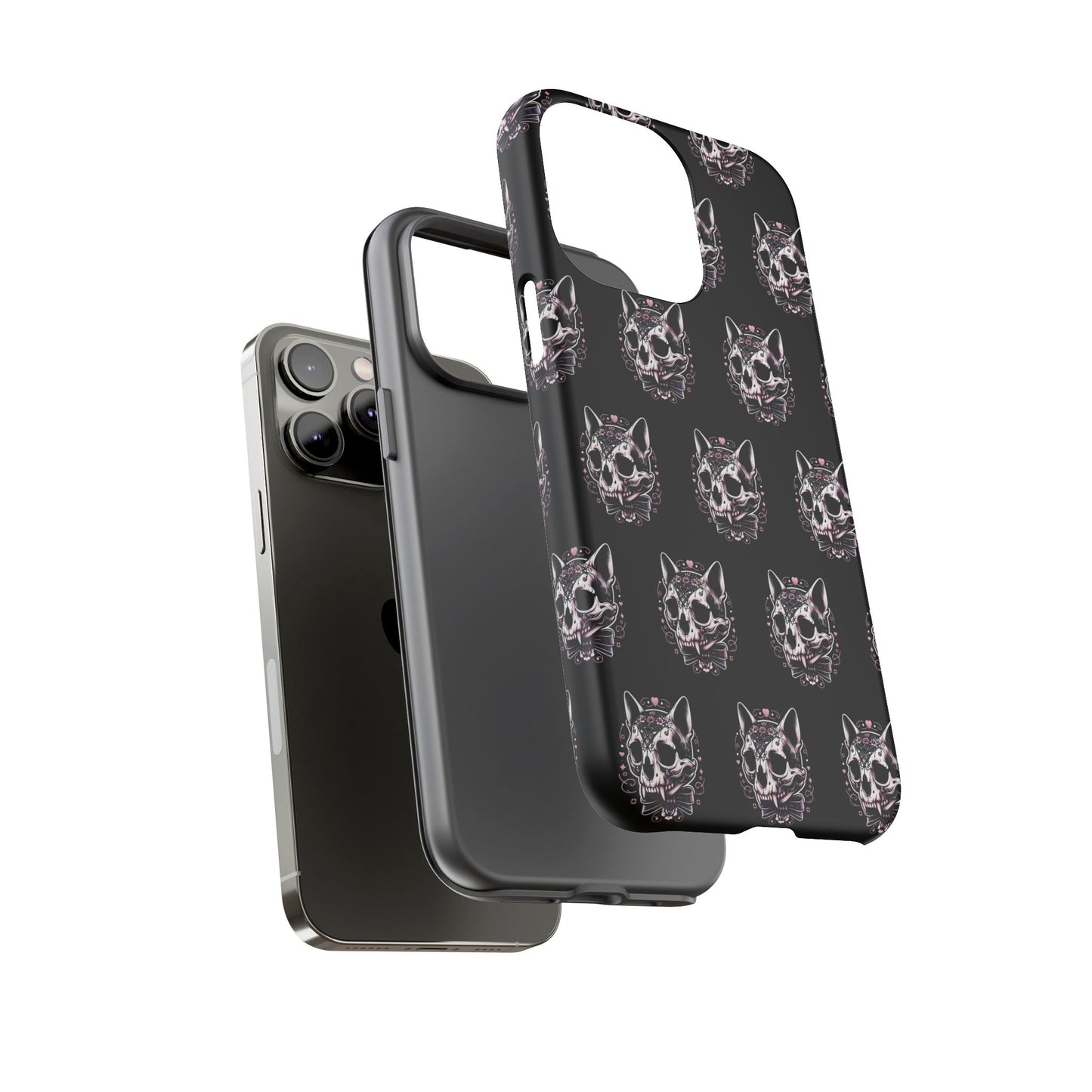 Cat Skull Dark Coquette Phone Case