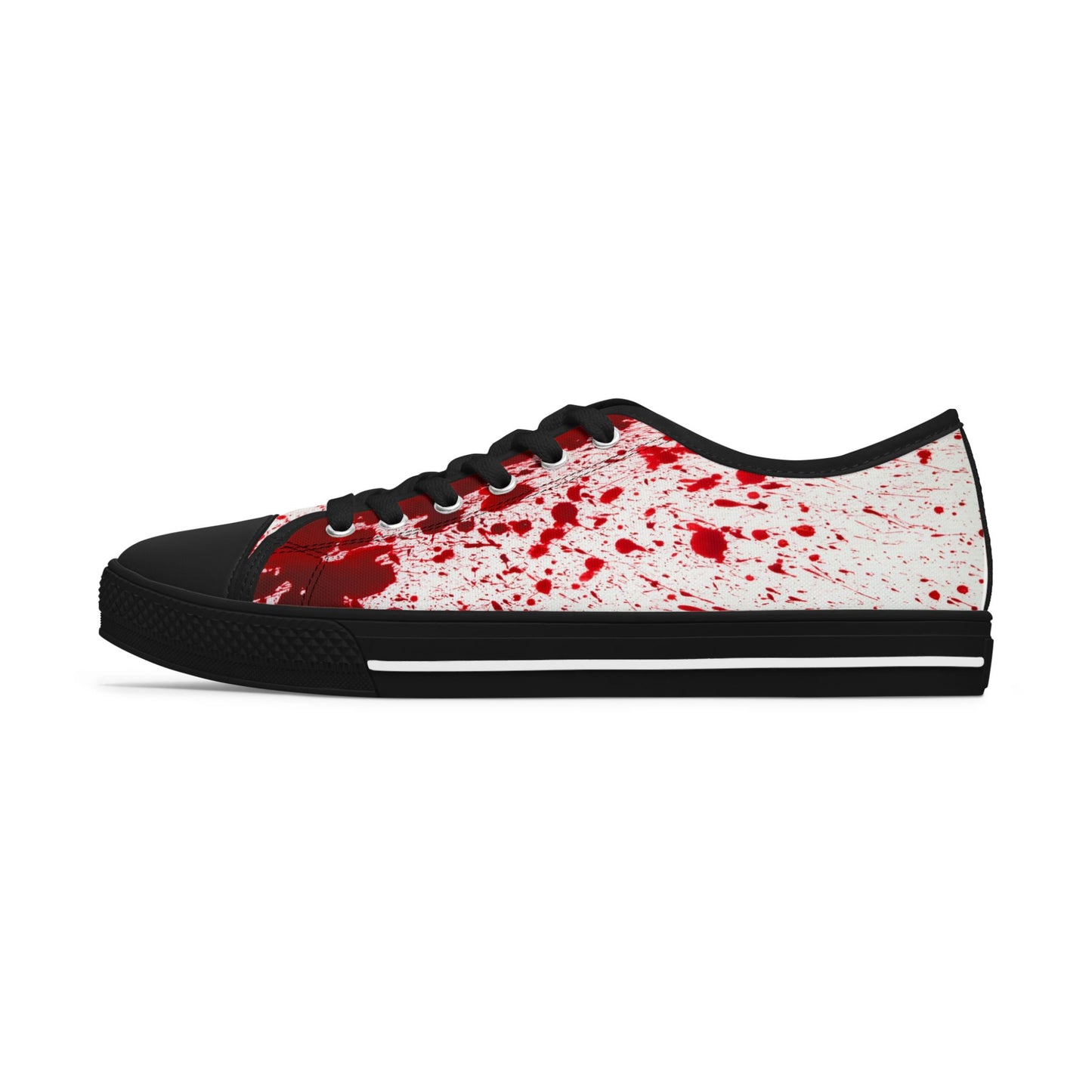 Blood Splatter Cosplay Sneakers - Gothic Low Top Shoes for Women