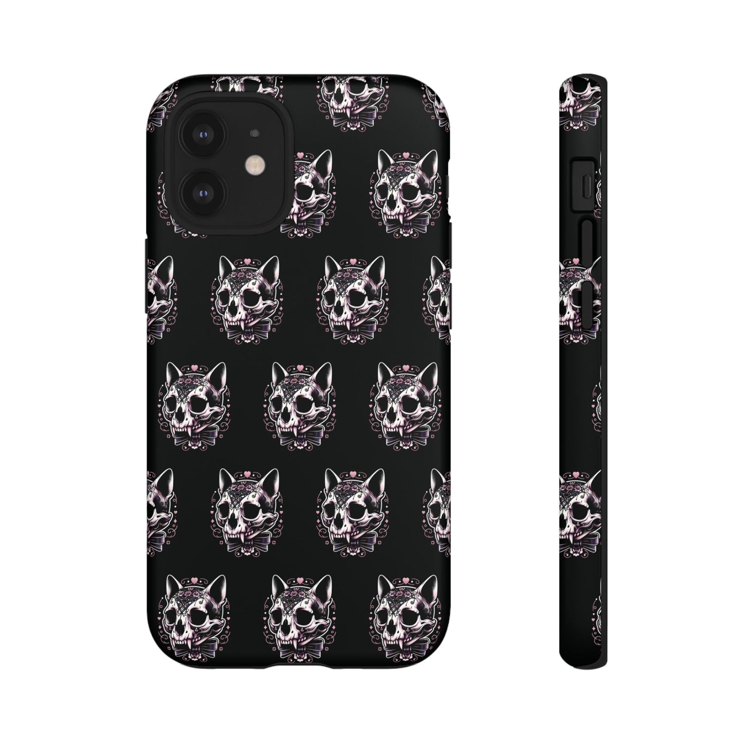 Cat Skull Dark Coquette Phone Case