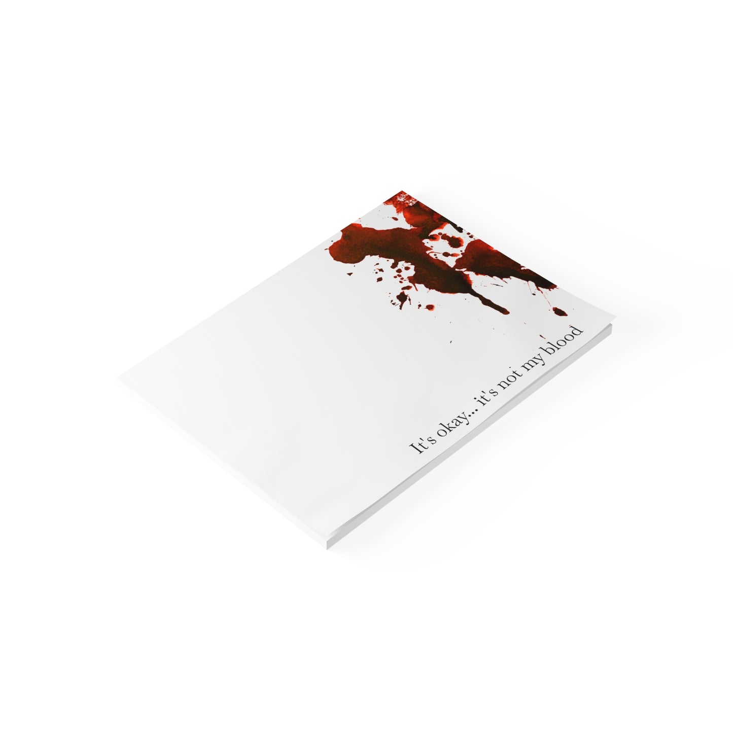 Bloody Crime Scene Note Pads - It's Not My Blood - True Crime Gift