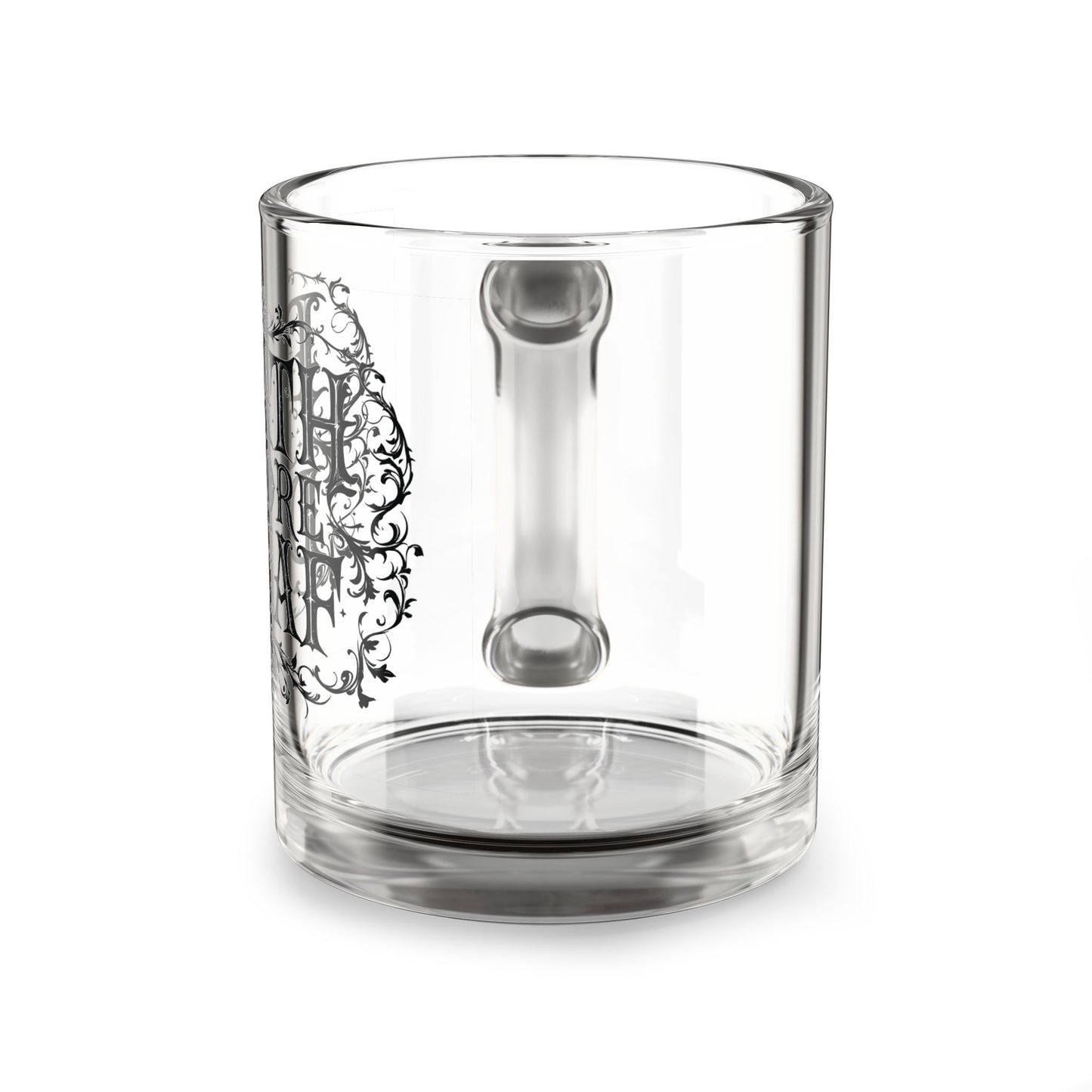 Death Before Decaf Glass Mug