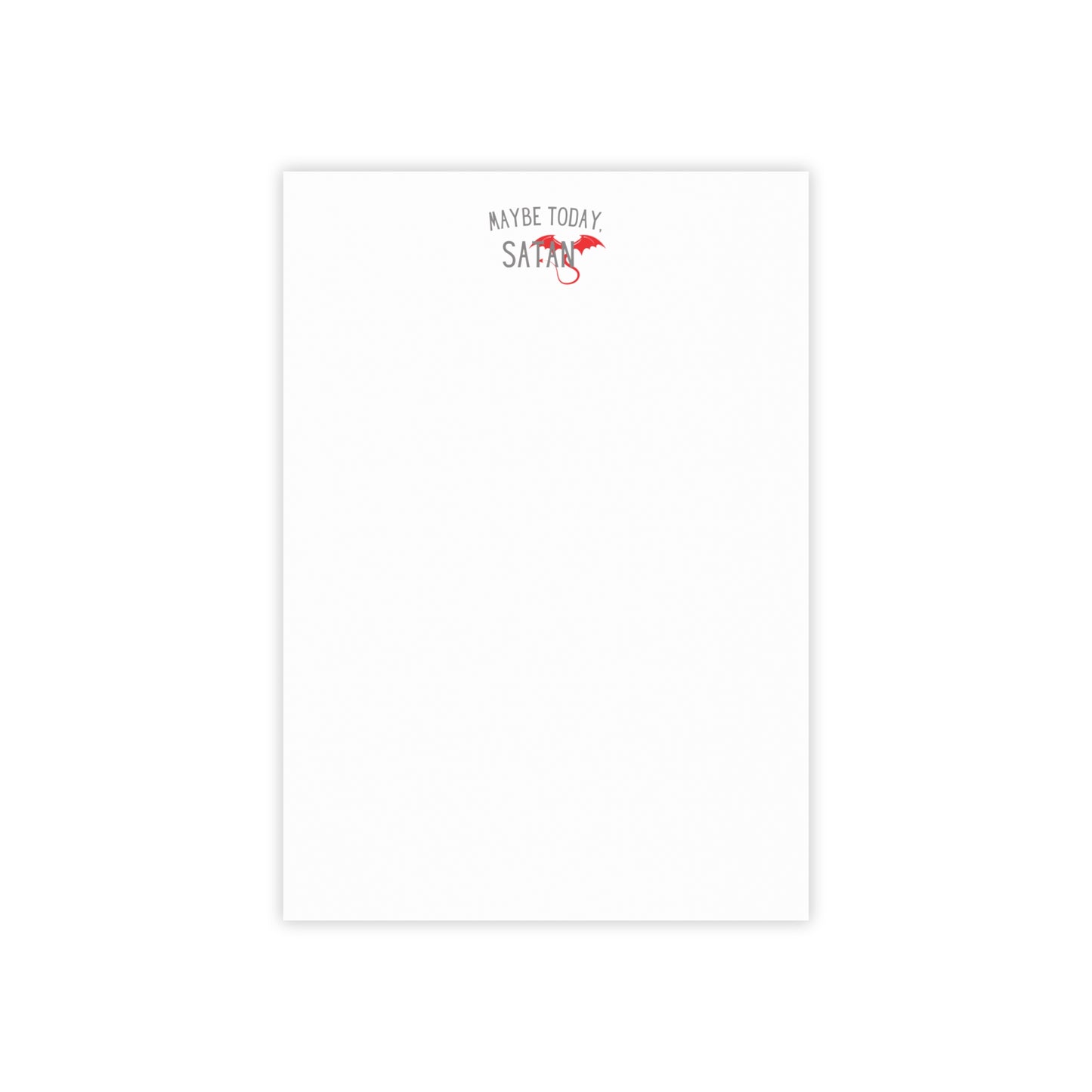 Maybe Today Satan Note Pads - Funny Devil Sticky Notes Office Supplies
