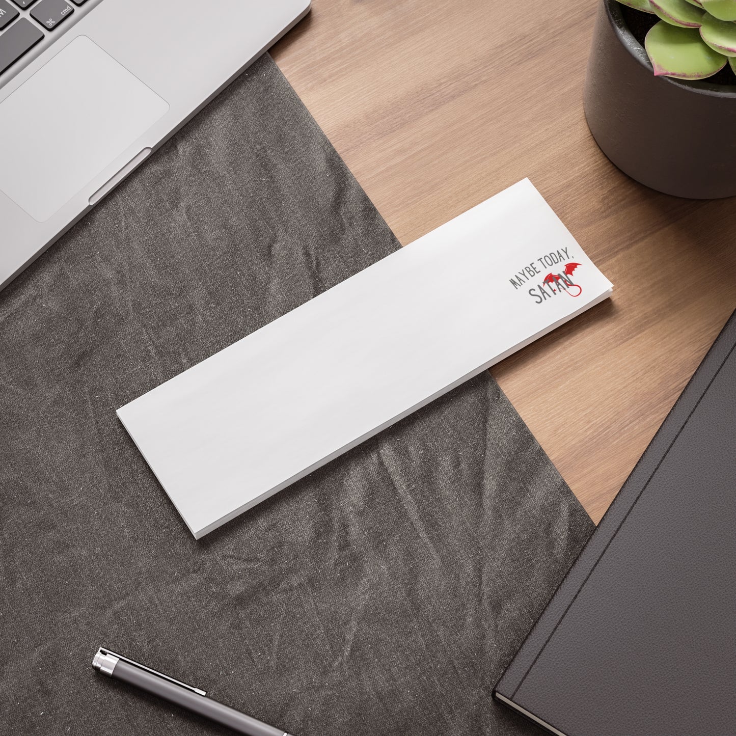 Maybe Today Satan Note Pads - Funny Devil Sticky Notes Office Supplies