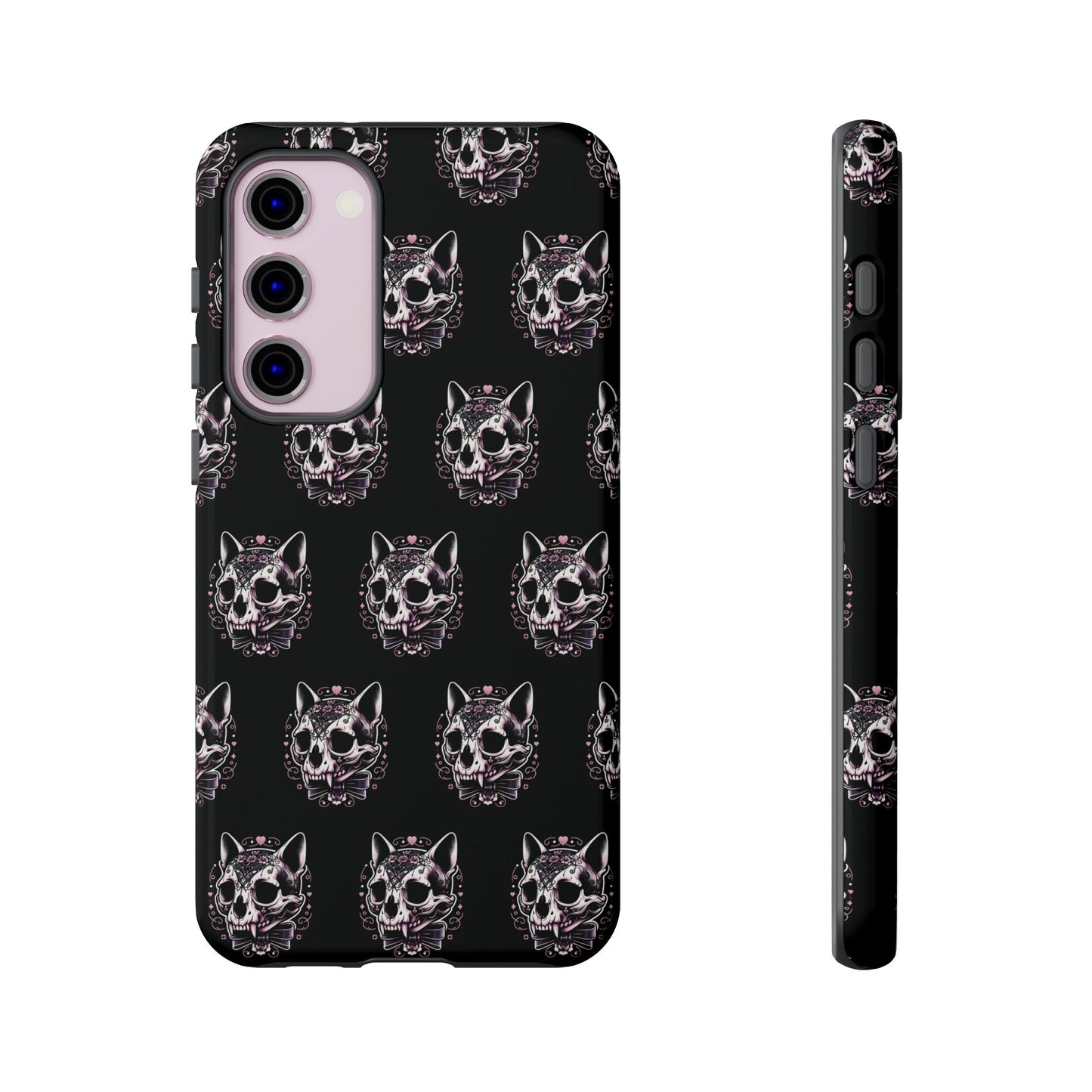 Cat Skull Dark Coquette Phone Case