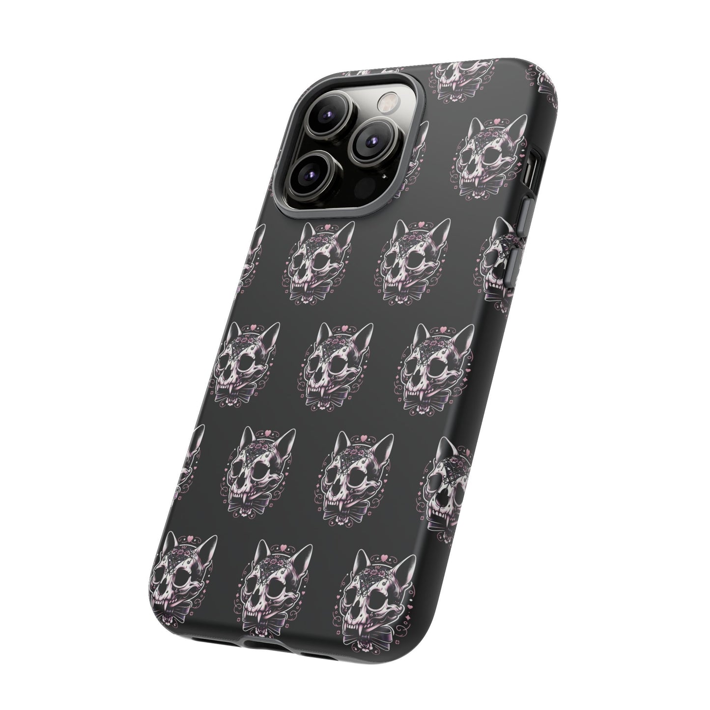 Cat Skull Dark Coquette Phone Case