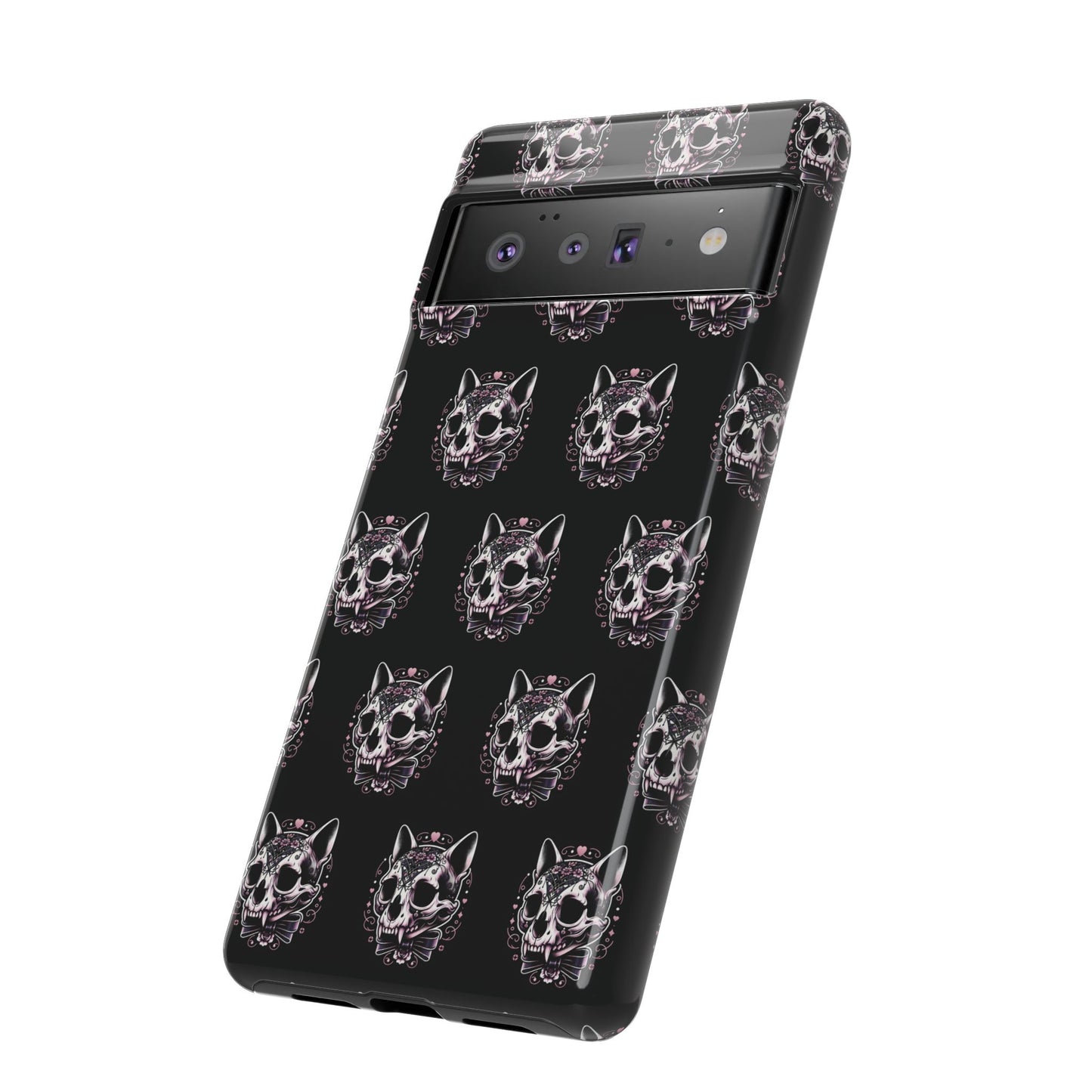 Cat Skull Dark Coquette Phone Case