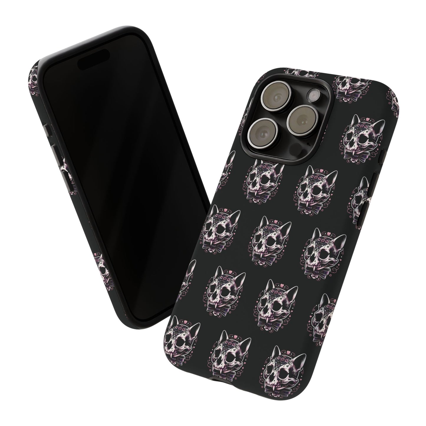 Cat Skull Dark Coquette Phone Case
