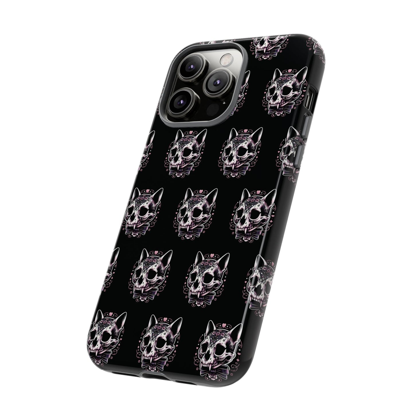 Cat Skull Dark Coquette Phone Case