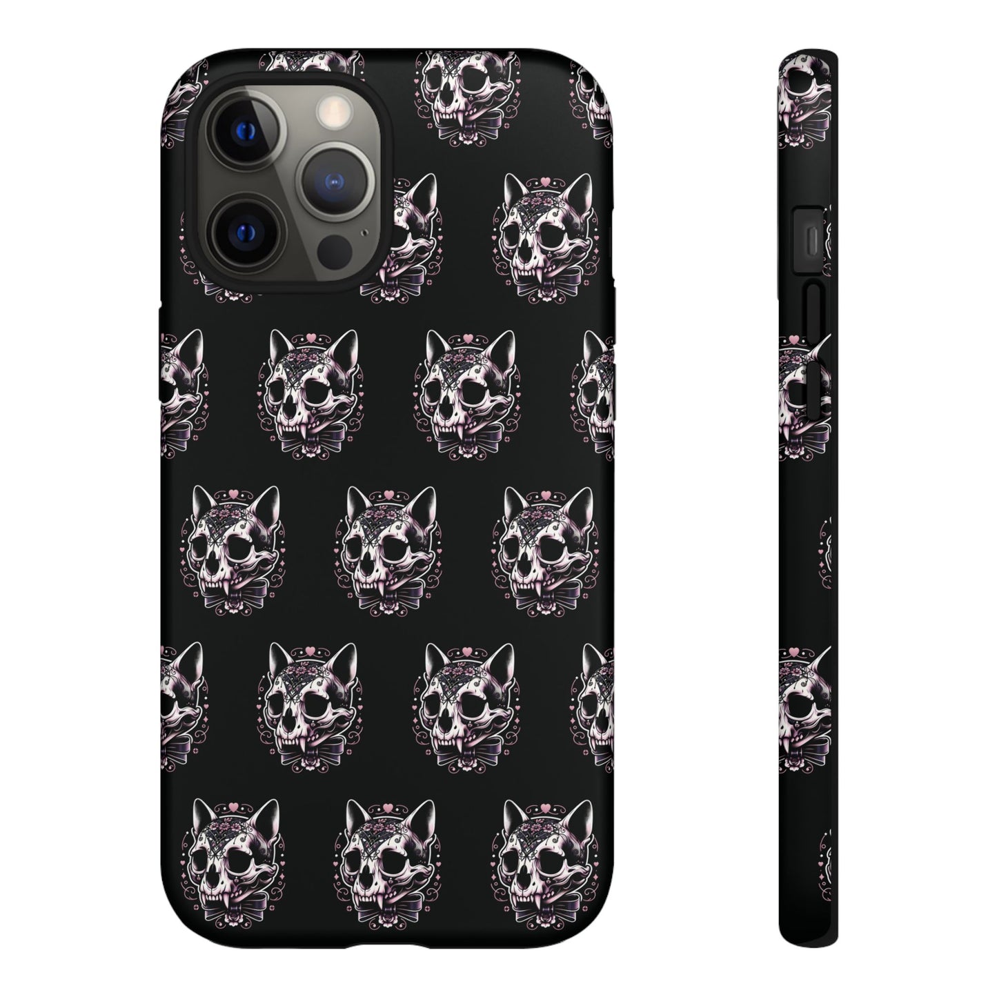 Cat Skull Dark Coquette Phone Case