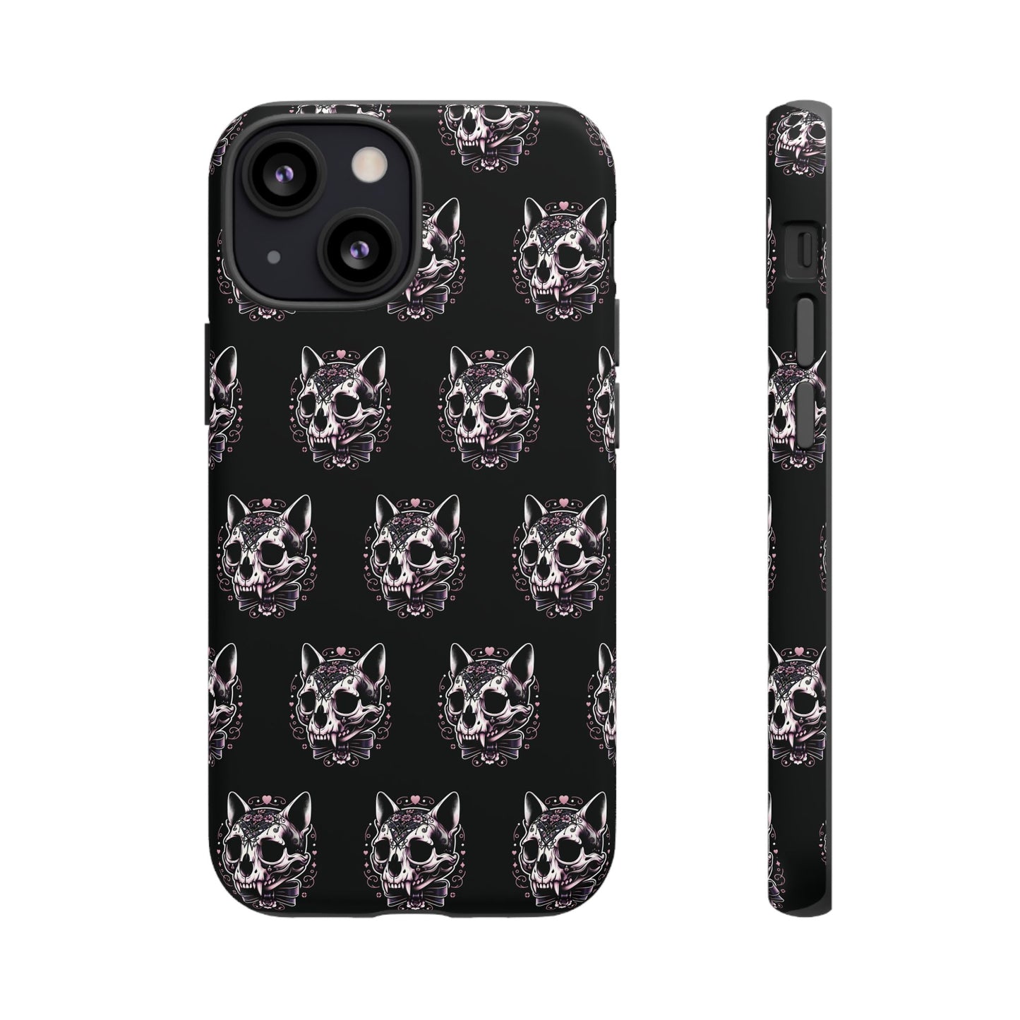 Cat Skull Dark Coquette Phone Case
