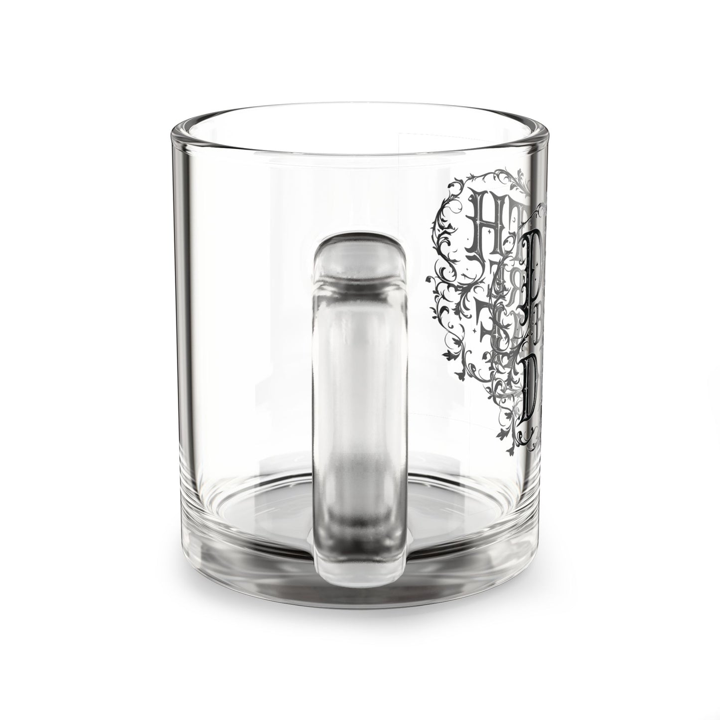 Death Before Decaf Glass Mug